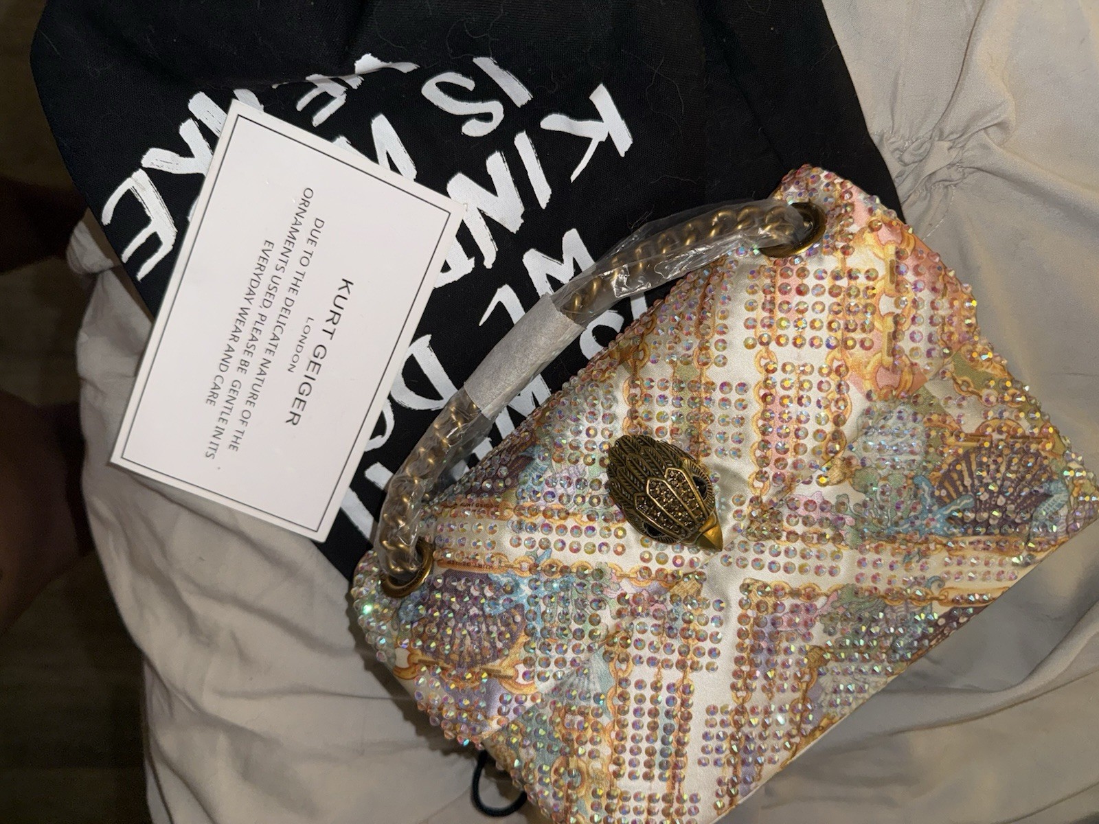 Kurt Gieger Bag Purse Rhinestone Bling New