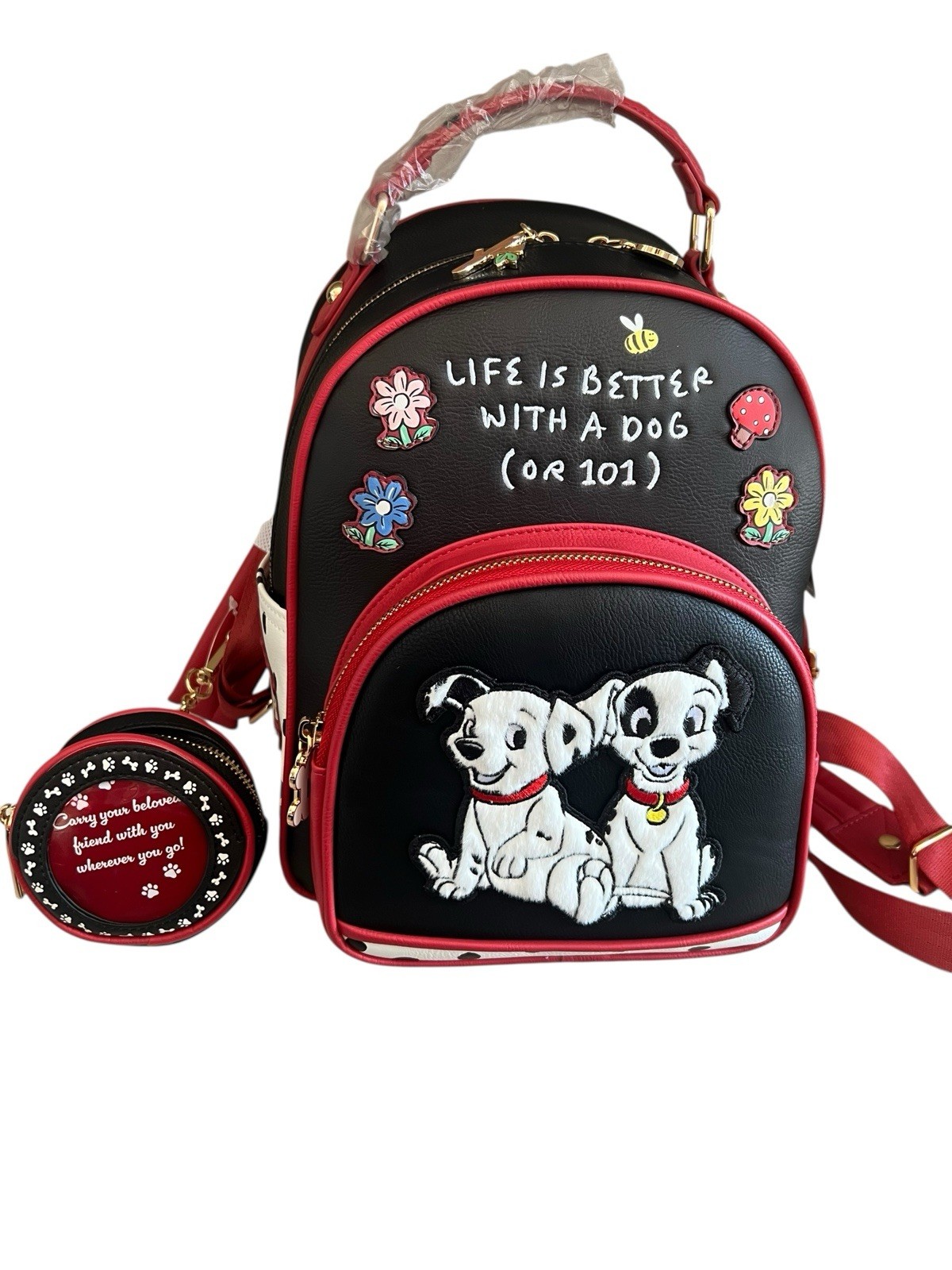 Disney 101 Dalmatians Puppies Mini Backpack with Photo Coin Purse