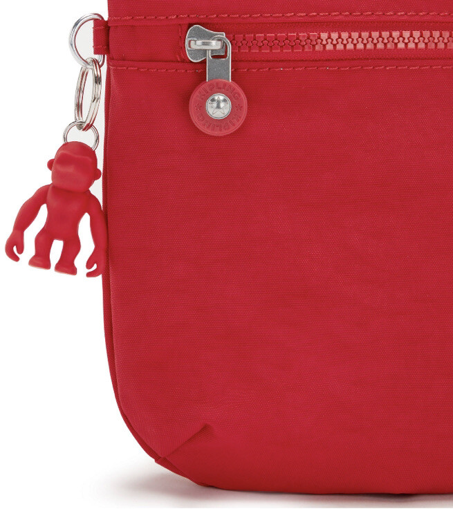 NWT KIPLING HB7651 ARTO RED ROUGE NYLON CROSSBODY Handbag