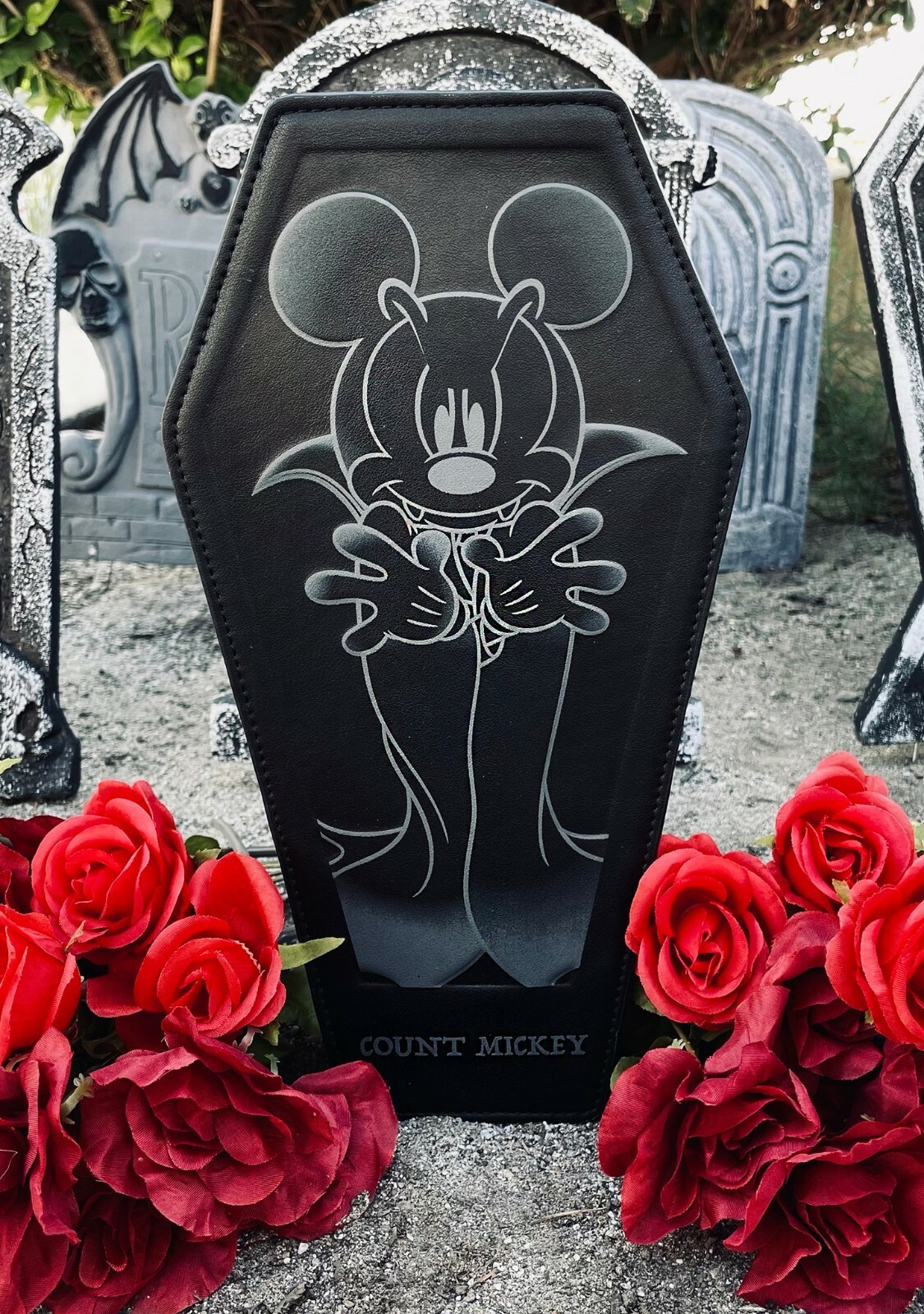 Loungefly Exclusive Disney Count Mickey Coffin Convertible Crossbody Bag