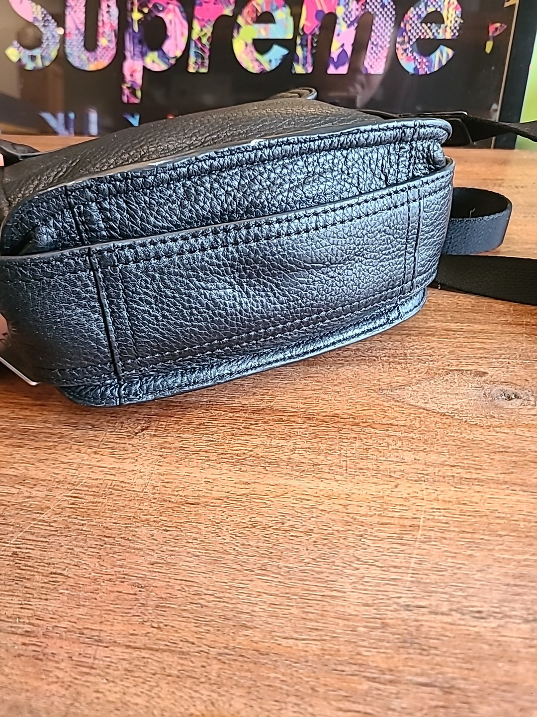 Classic Small Black Leather Crossbody Bag Lauren Ralph Lauren 1967 series