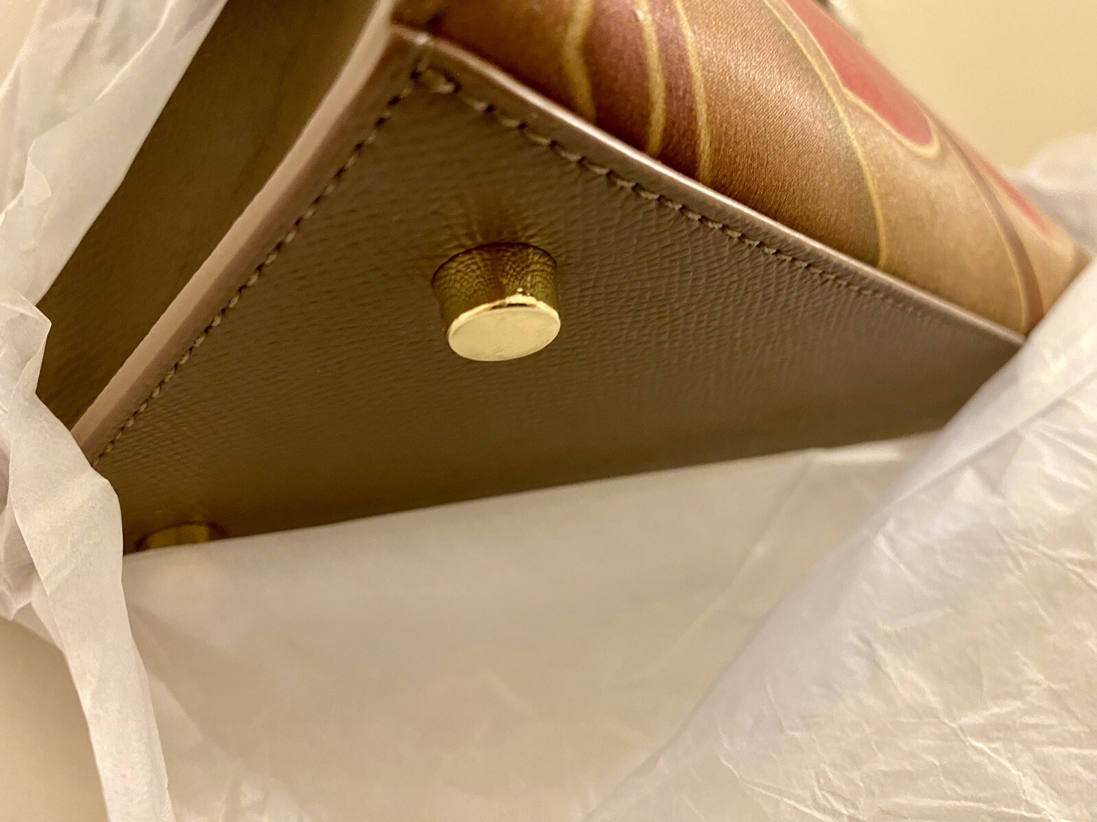 Brand New Silk Leather Bag Tote NWT