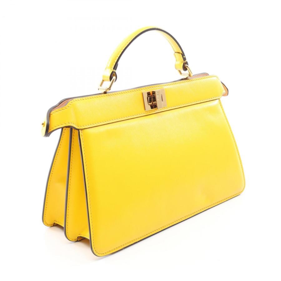 FENDI Bag: Peekaboo ISeeU EastWest 8BN323 Yellow W29H19D4cm w/strap;