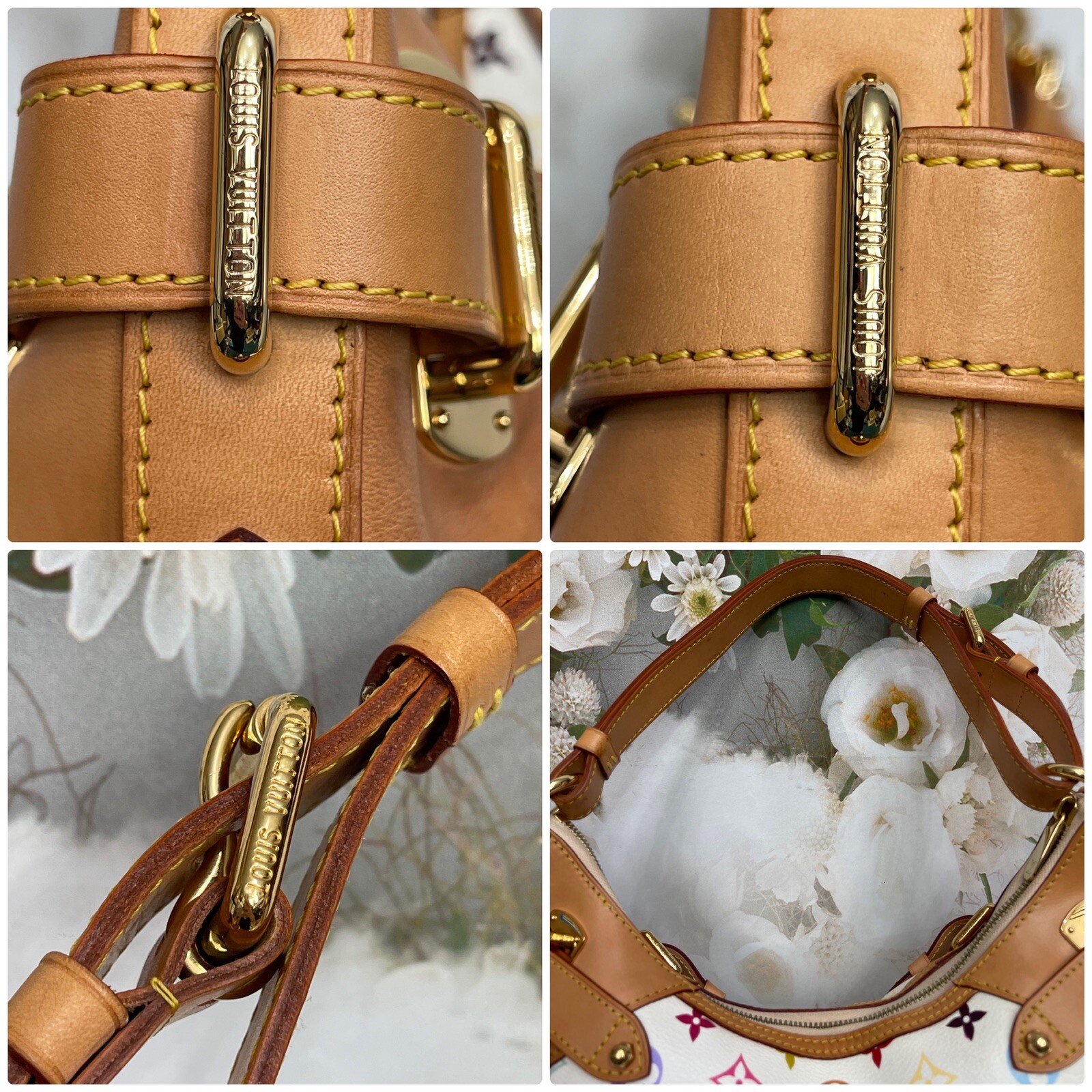 Louis Vuitton Multicolor White Greta Handbag GORGEOUS! LIMITED EDITION RARE!
