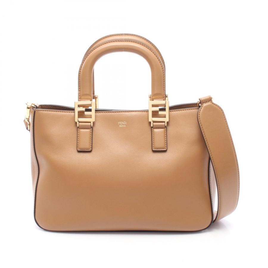 FENDI Bag: FF Tote Small 8BH367 A9Y0 Brown W30.5H21D11.5cm w/strap;