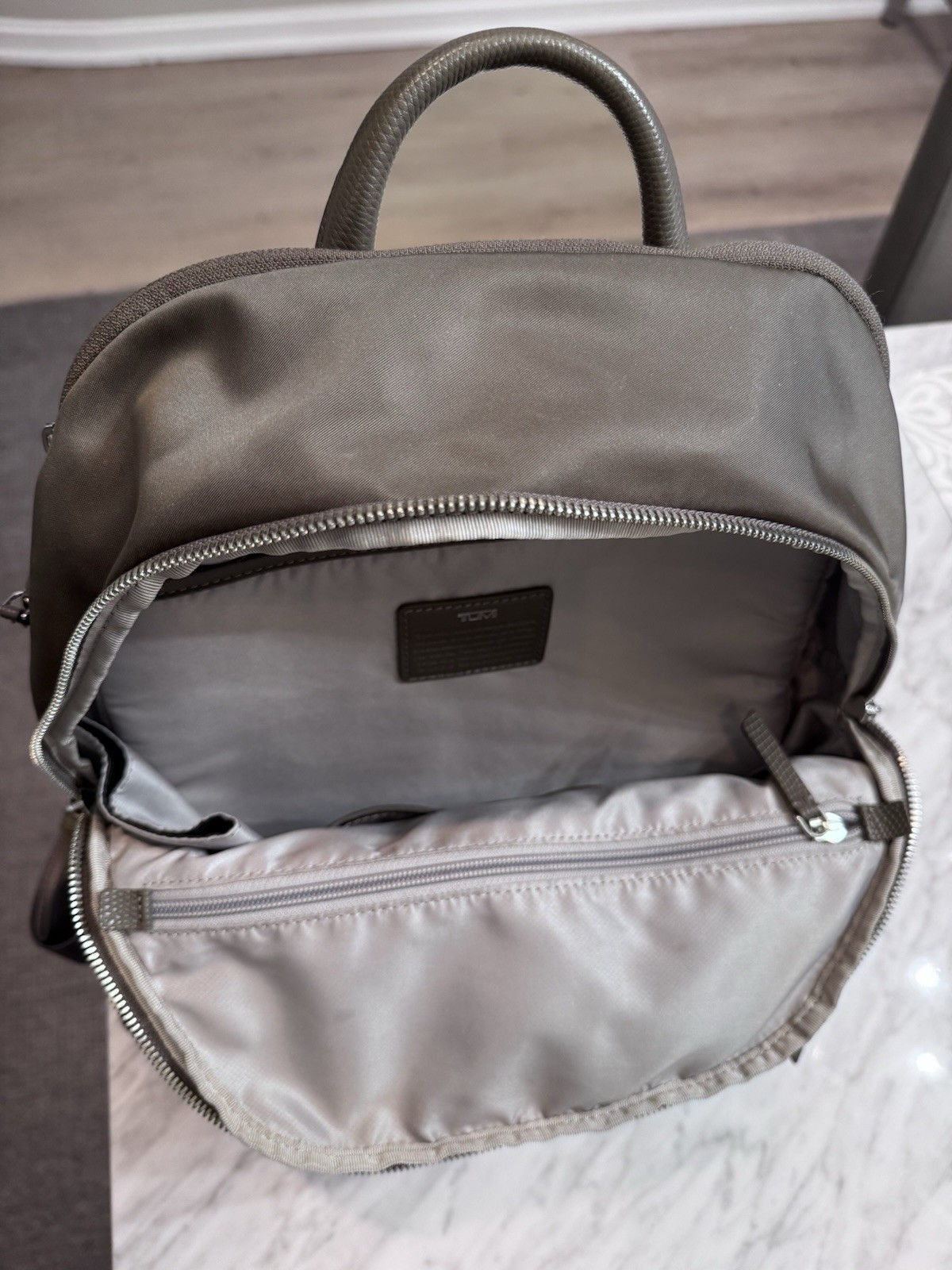 Tumi Voyageur Hilden Nylon Laptop Backpack – Zinc / Silver Hardware (196301ZNC)