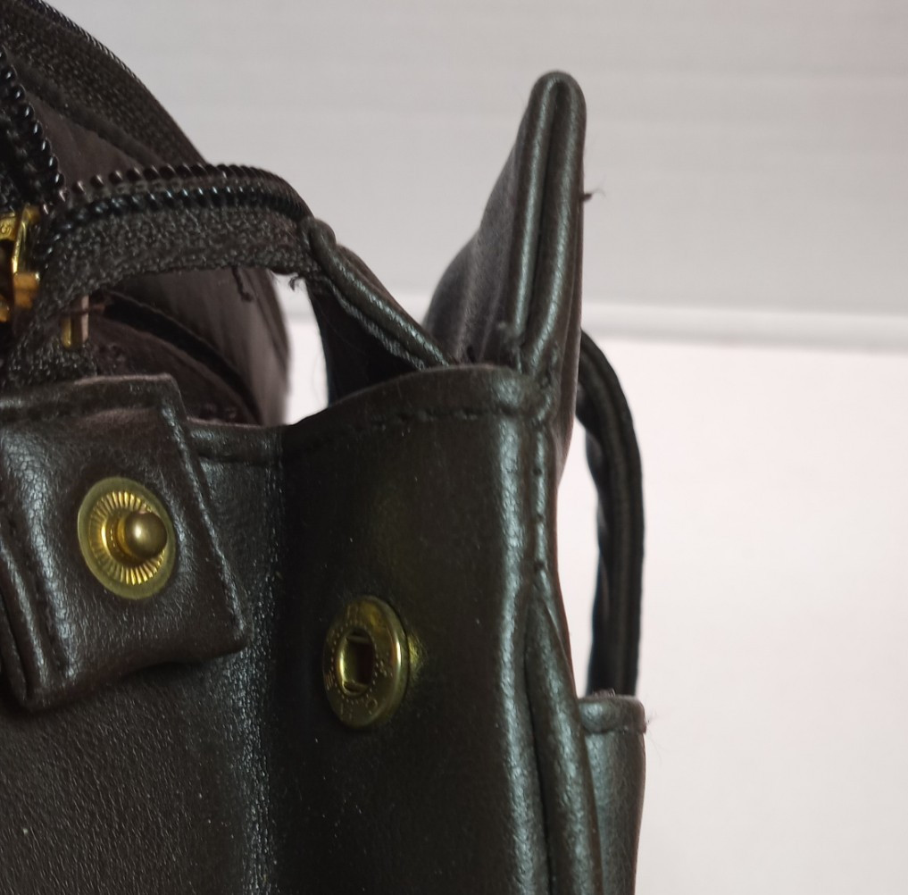 Worthington leather double strap shoulder bag