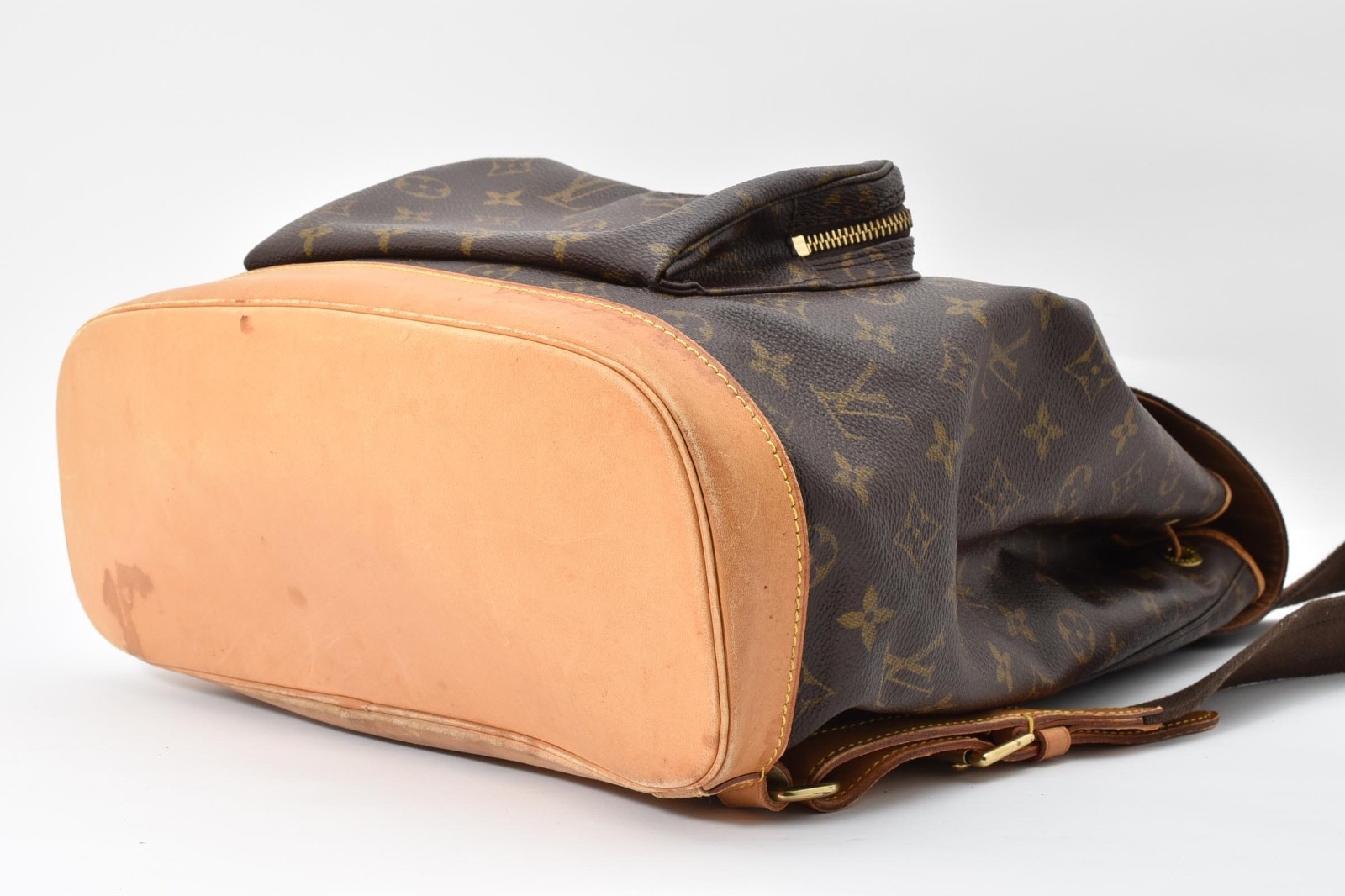 LOUIS VUITTON Montsouris GM Women Bag M51135 Monogram canvas Brown From JAPAN