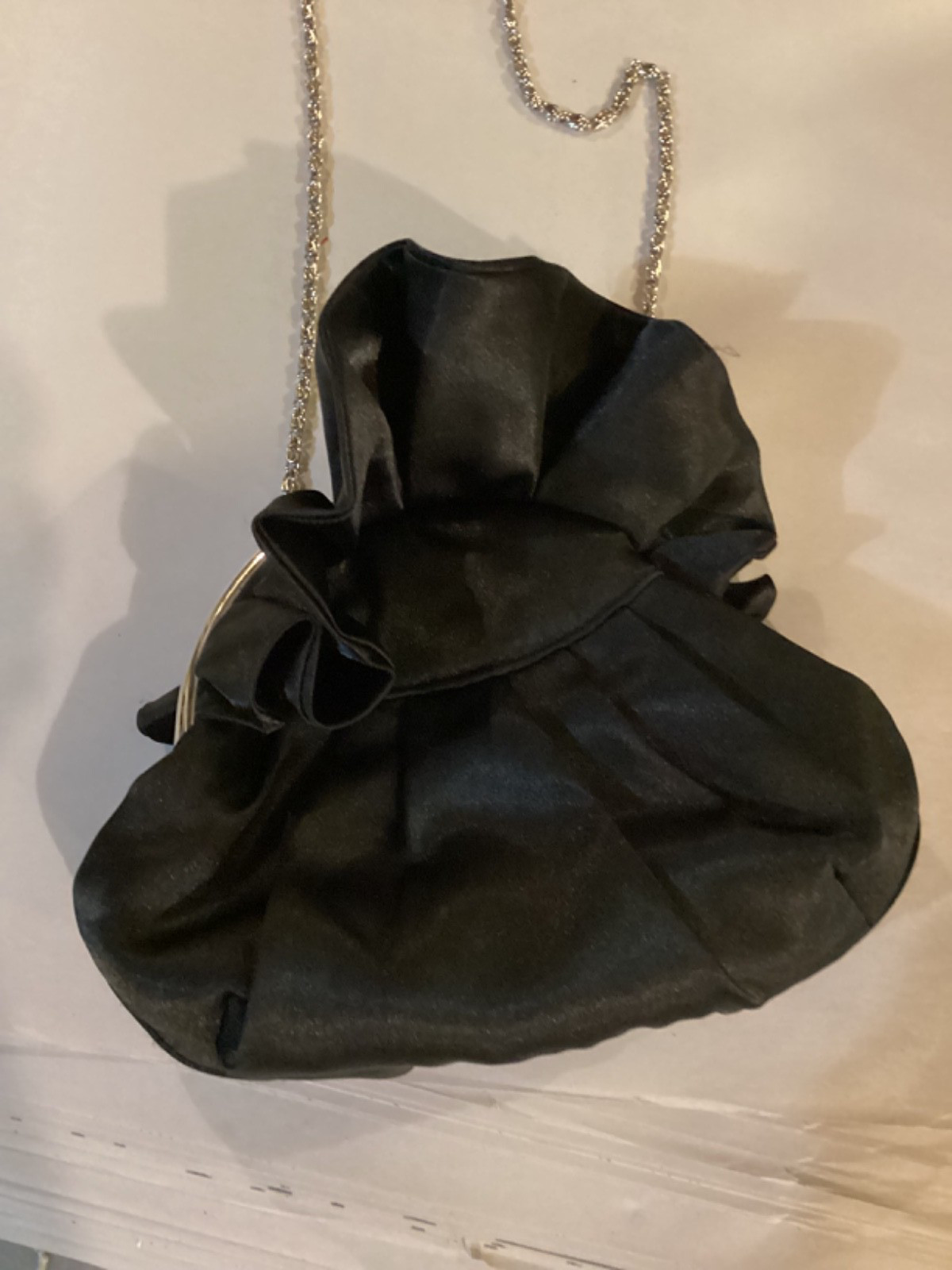 Lulu Townsend Black Clutch Purse Night Bag in Very Good Condition