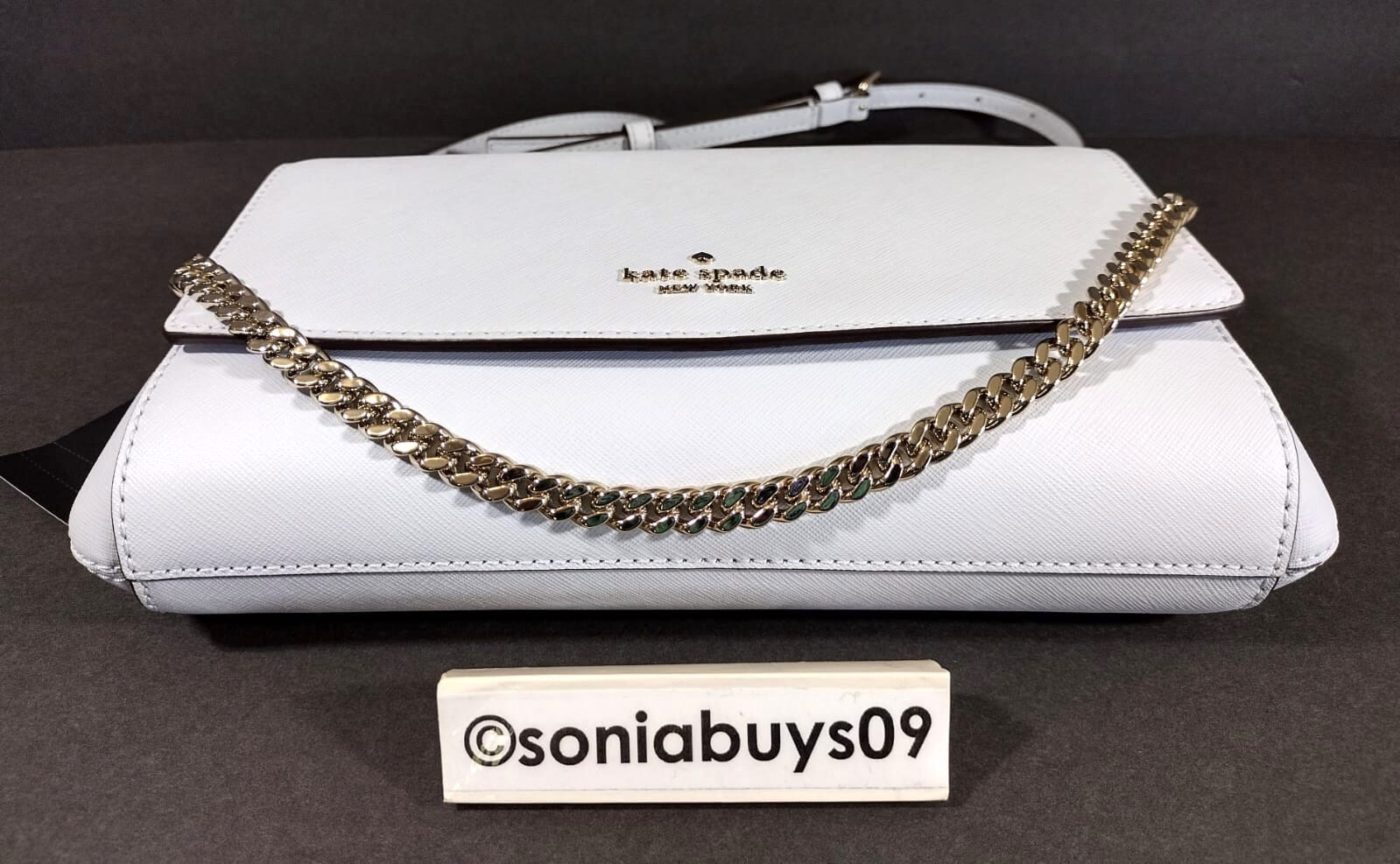 Kate Spade Laurel Way Greer Crossbody Leather Bag, WKRU6687, Pale Sapph