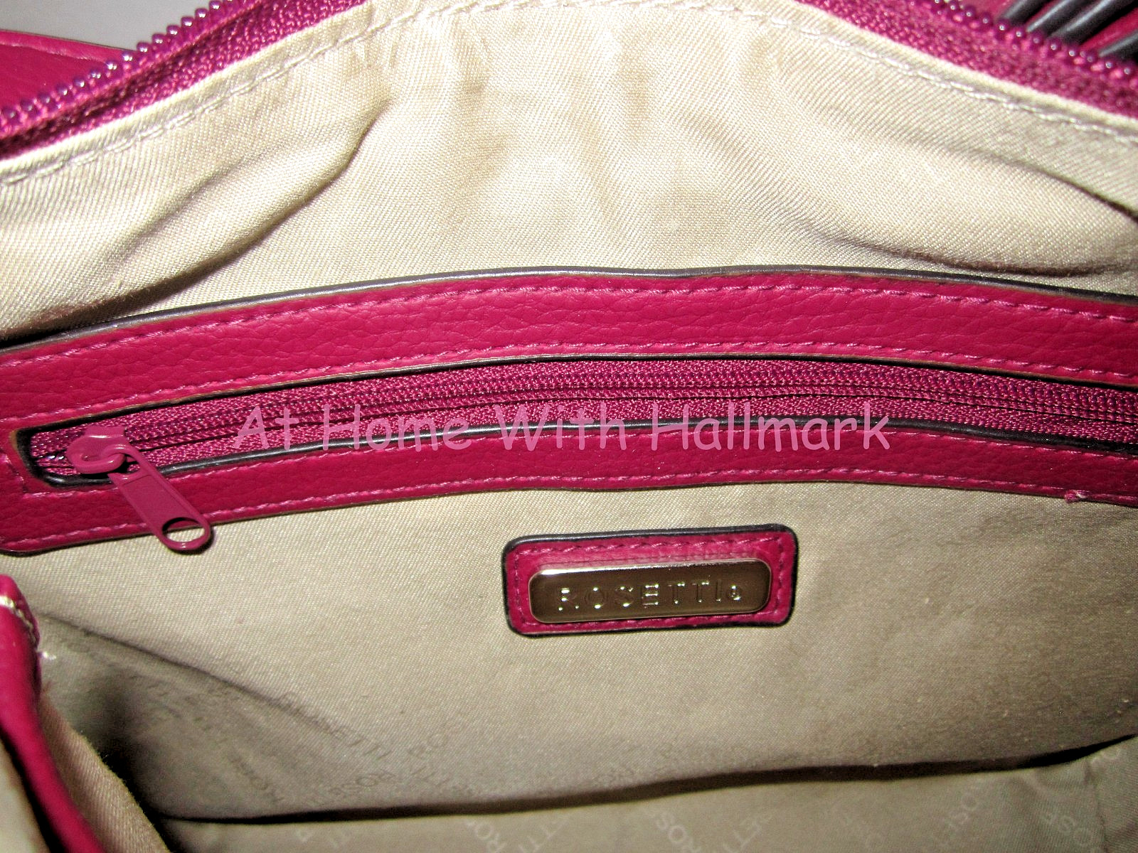 Rosetti Cranberry Shai Mini Pebbled Faux Leather Crossbody Bag NWT