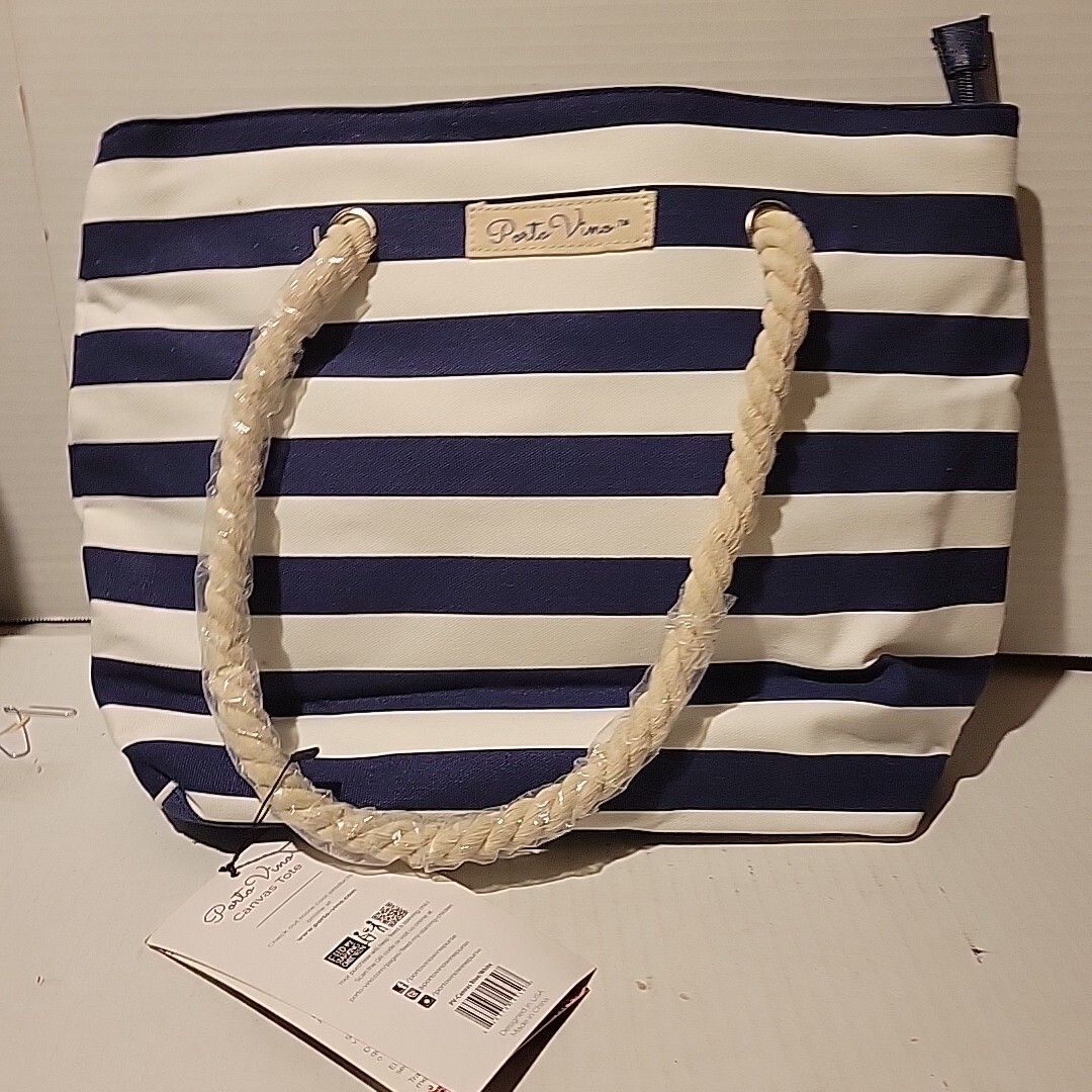 Beach Wine Purse/tote With Hidden Leakproof Insulated Compartment Hold 1.5 Liter