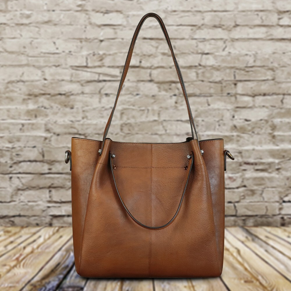 Genuine Leather Handbags for Women Satchel Purses Vintage Handmade Shoulder Bag