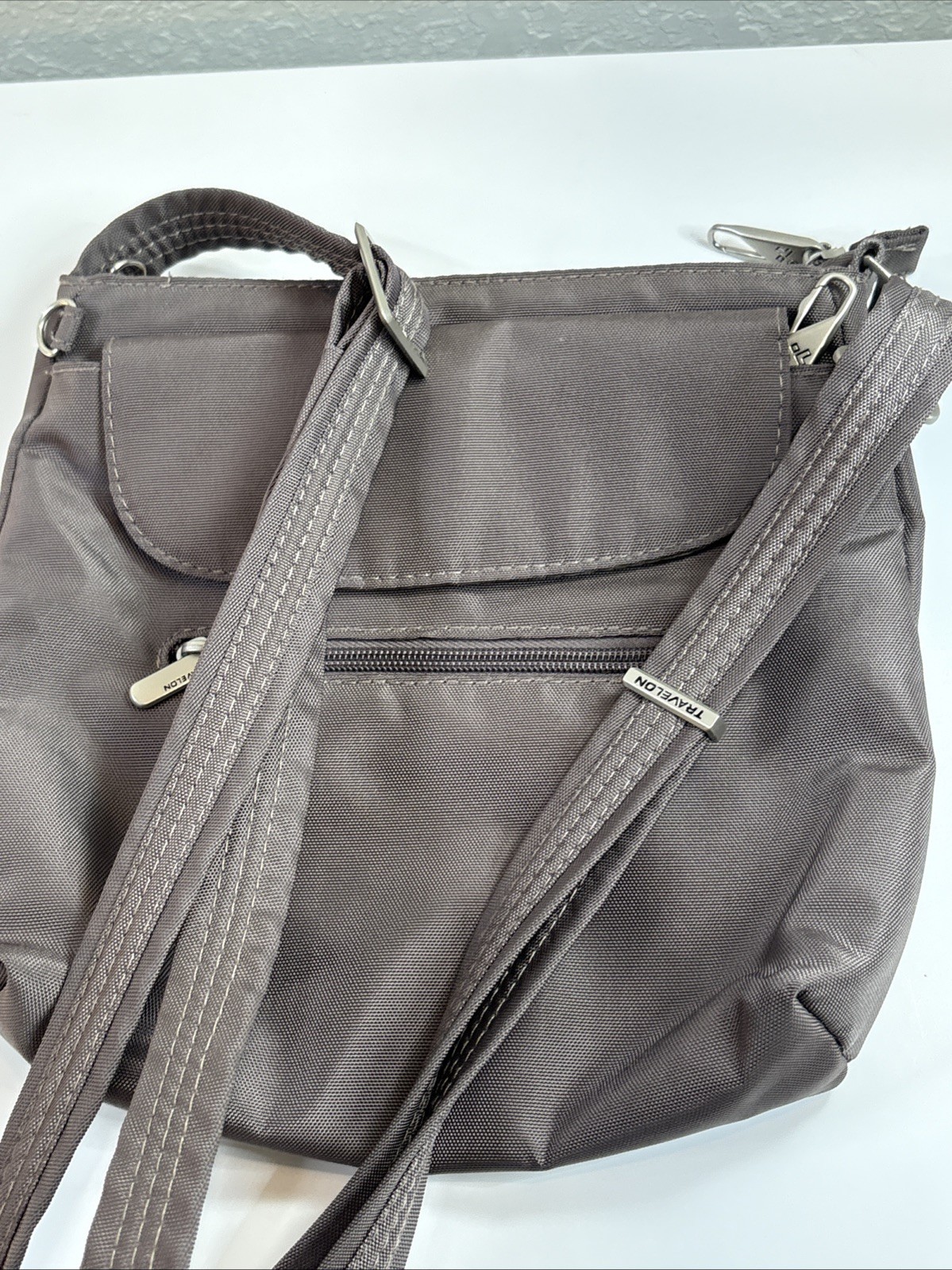 Travelon Crossbody Anti Theft Mini Shoulder Bag RFID Blocking Travel Purse 42459