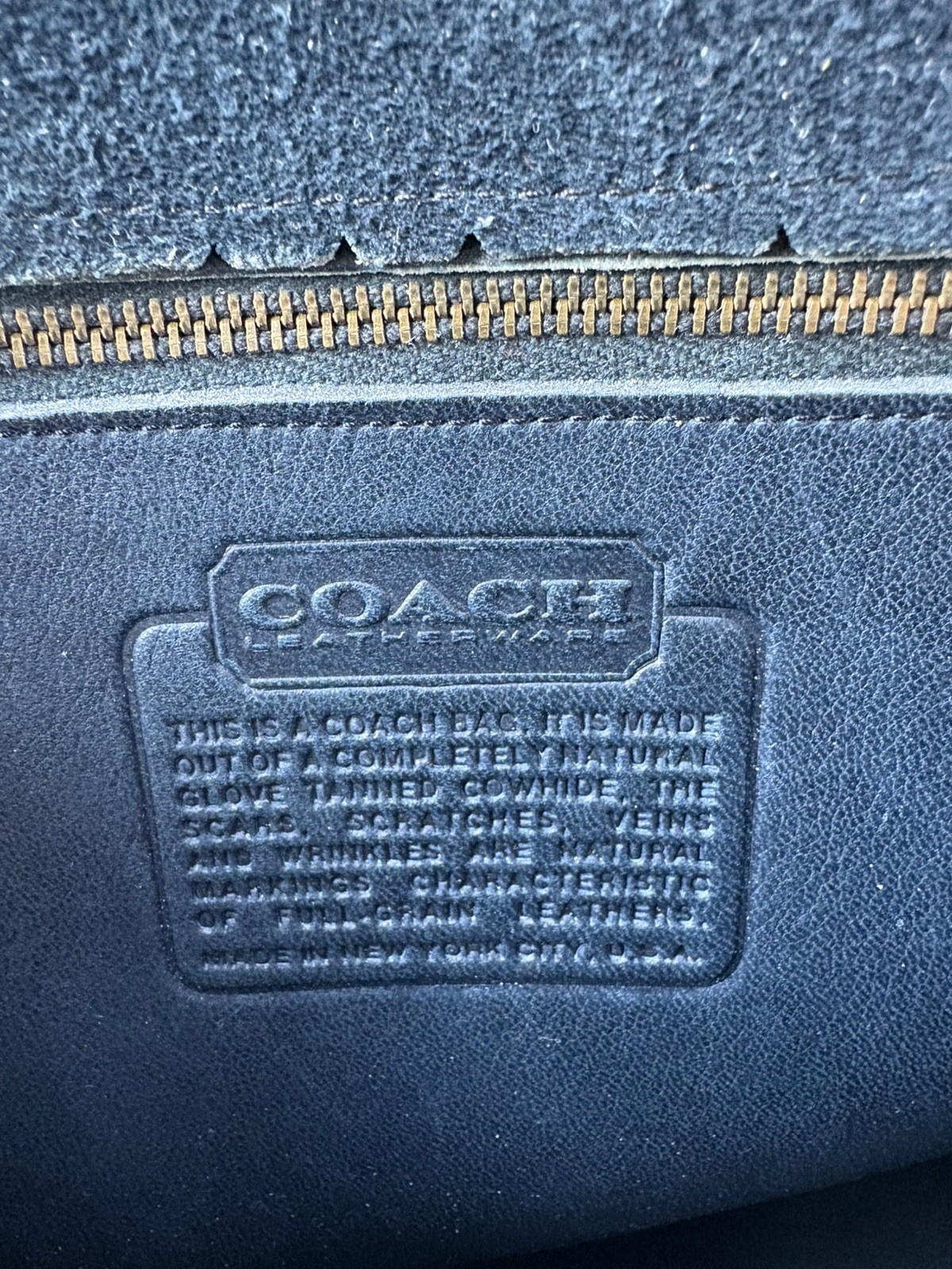 Coach UNICORN MADE IN NYC Midnight Vintage 70’s Cashin Carry Classic Pouch