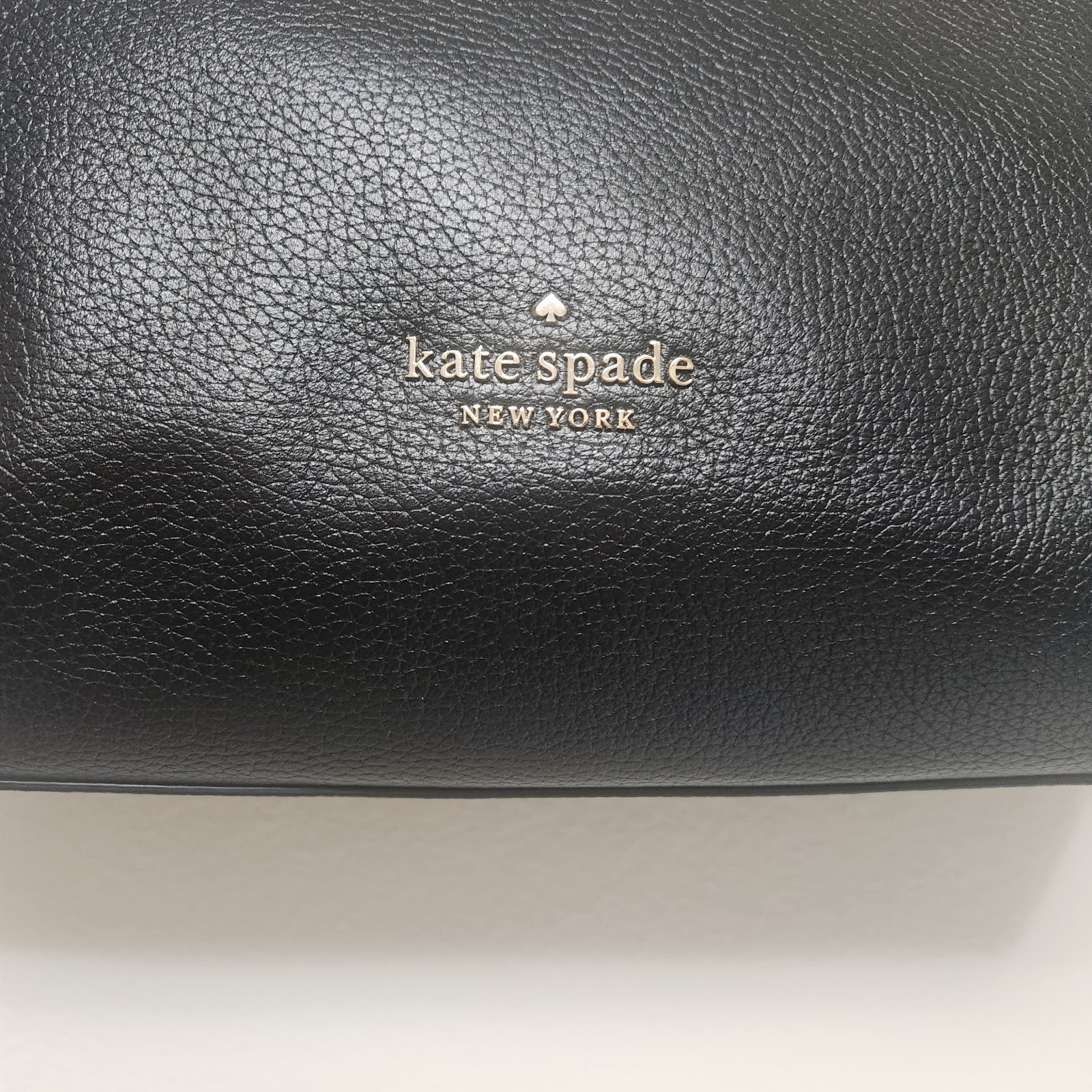 Kate Spade Kat Black Pebbled Leather Hobo Shoulder Bag Classic Large 13x12x4.5