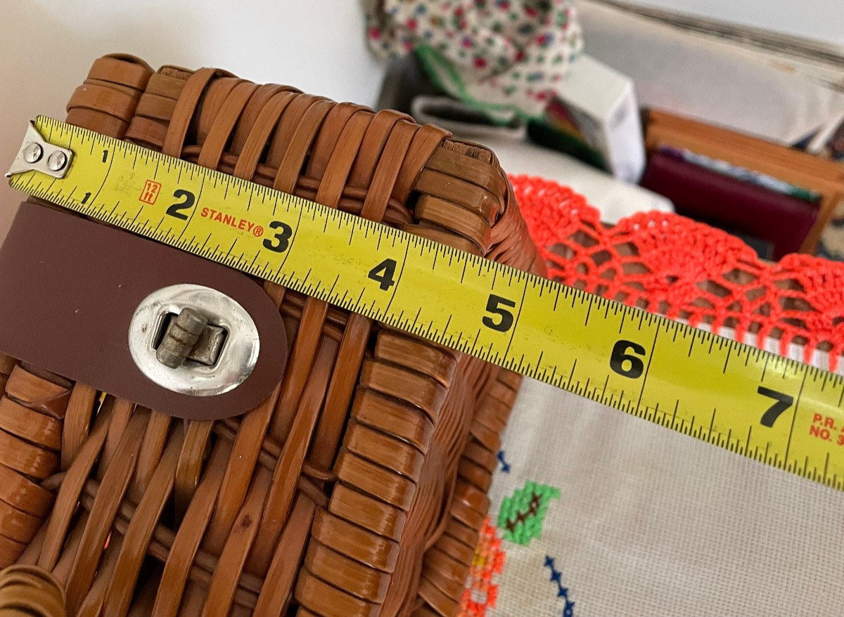 Vintage Wicker Basket Bag