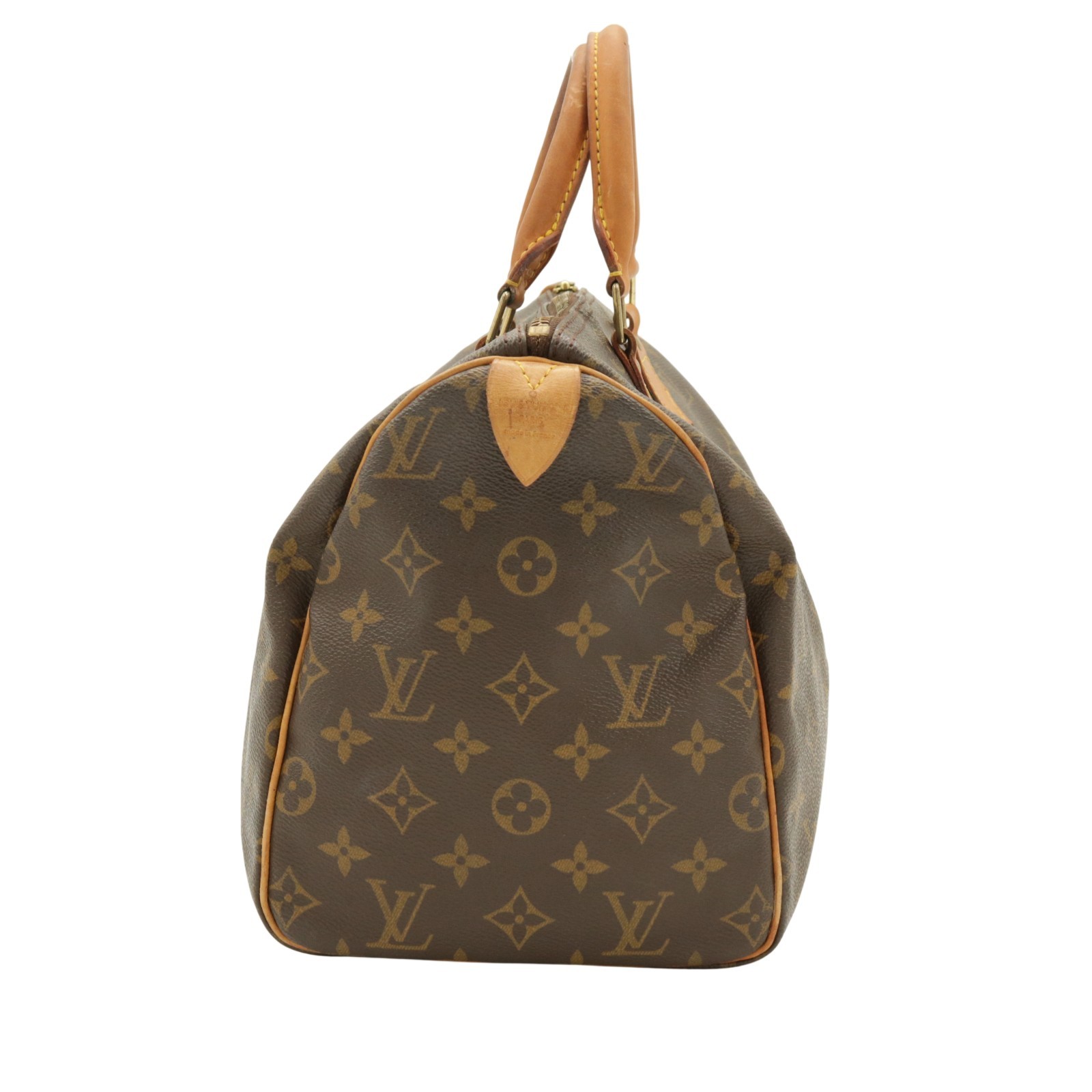 Auth.Louis Vuitton M41522 Speedy 40 Hand bag Brown Monogram serial TH0020
