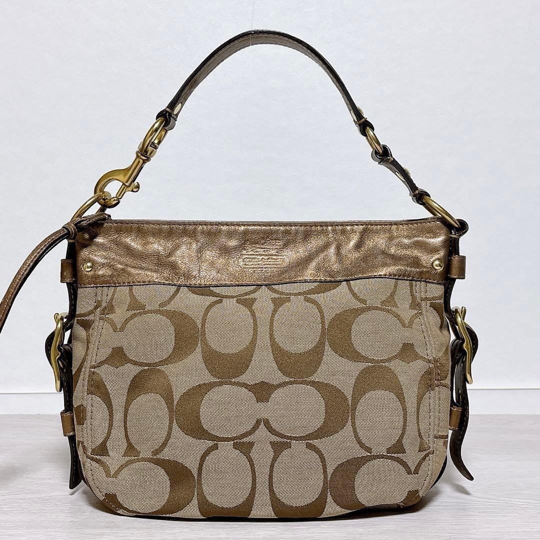 Coach Zoe Signature One Shoulder y2k