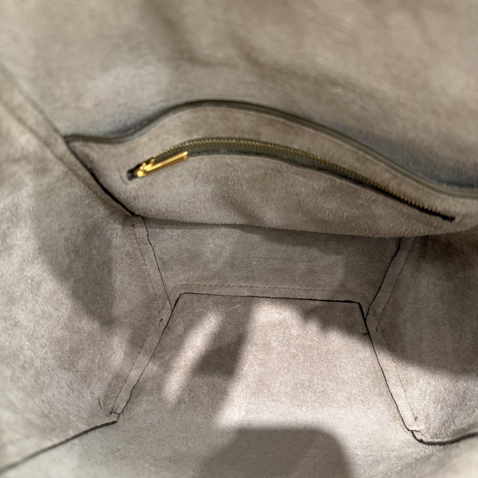 Celine Sangle Small Bucket Bag Grey Grained Lambskin (jg031026b8)