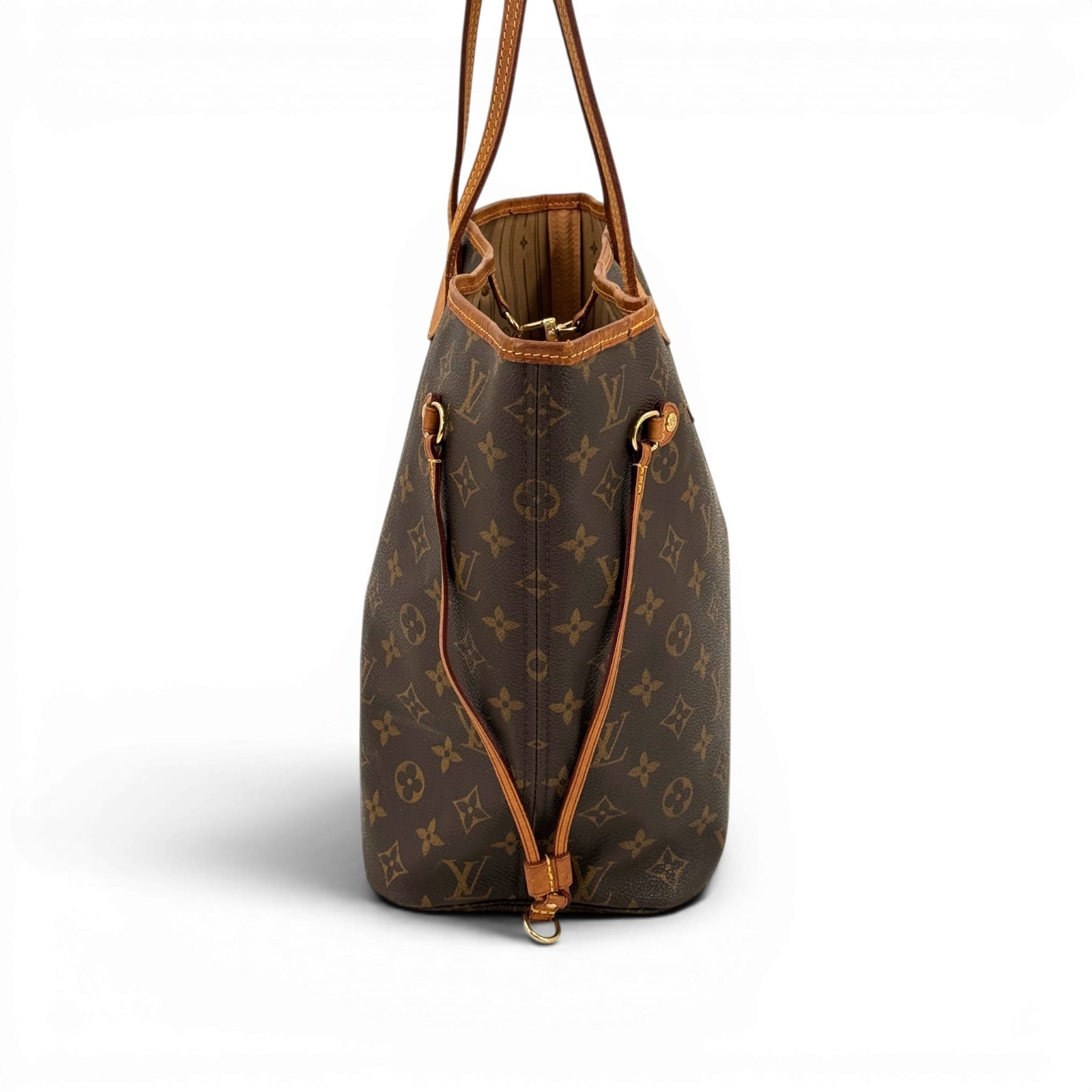 LOUIS VUITTON Neverfull PM Monogram Brown Shoulder Tote Bag M40155