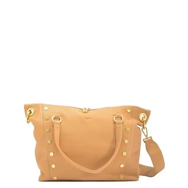 NWT $695 Hammitt Large Daniel Satchel Barley Tan/ Brushed Gold
