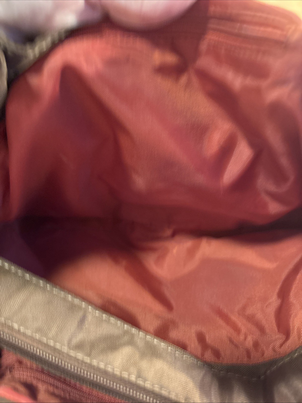 Brown Baggaliini 8 1/2 In Tall Snap Closure Nylon Like Material