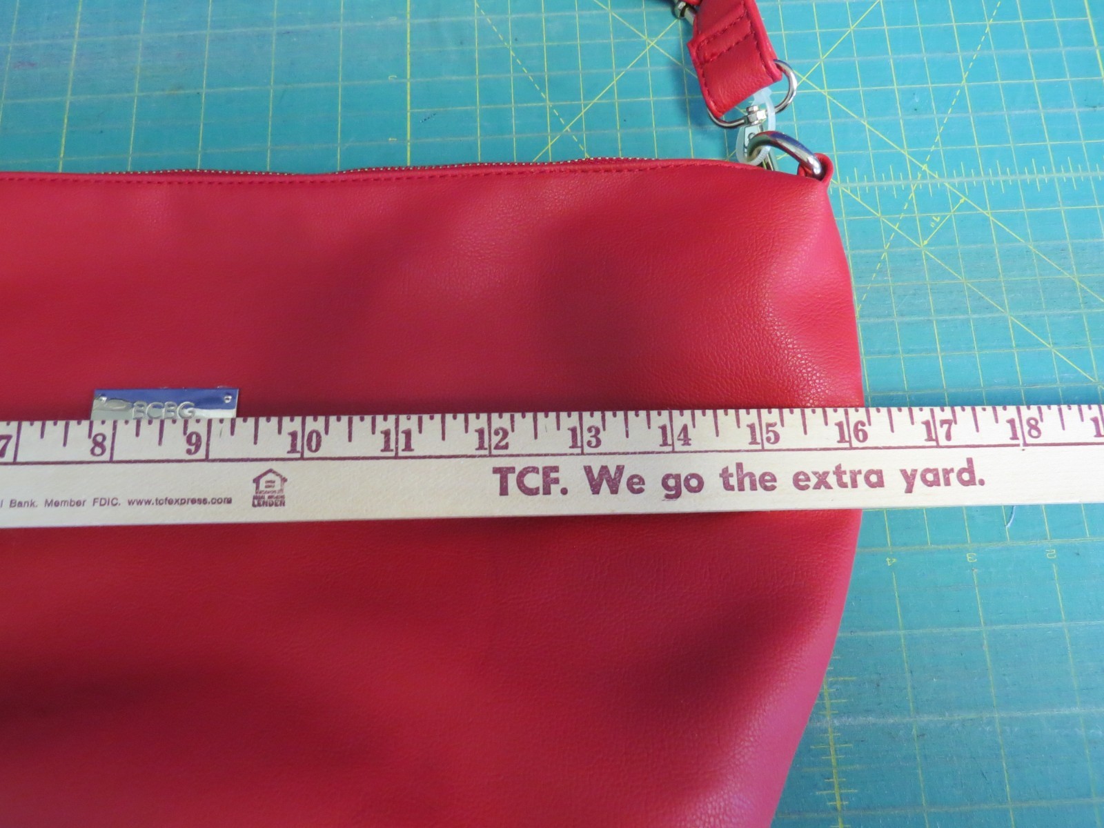BCBG Paris Red Gold Purse Adjustable Shoulder/Satchel/Crossbody Bag
