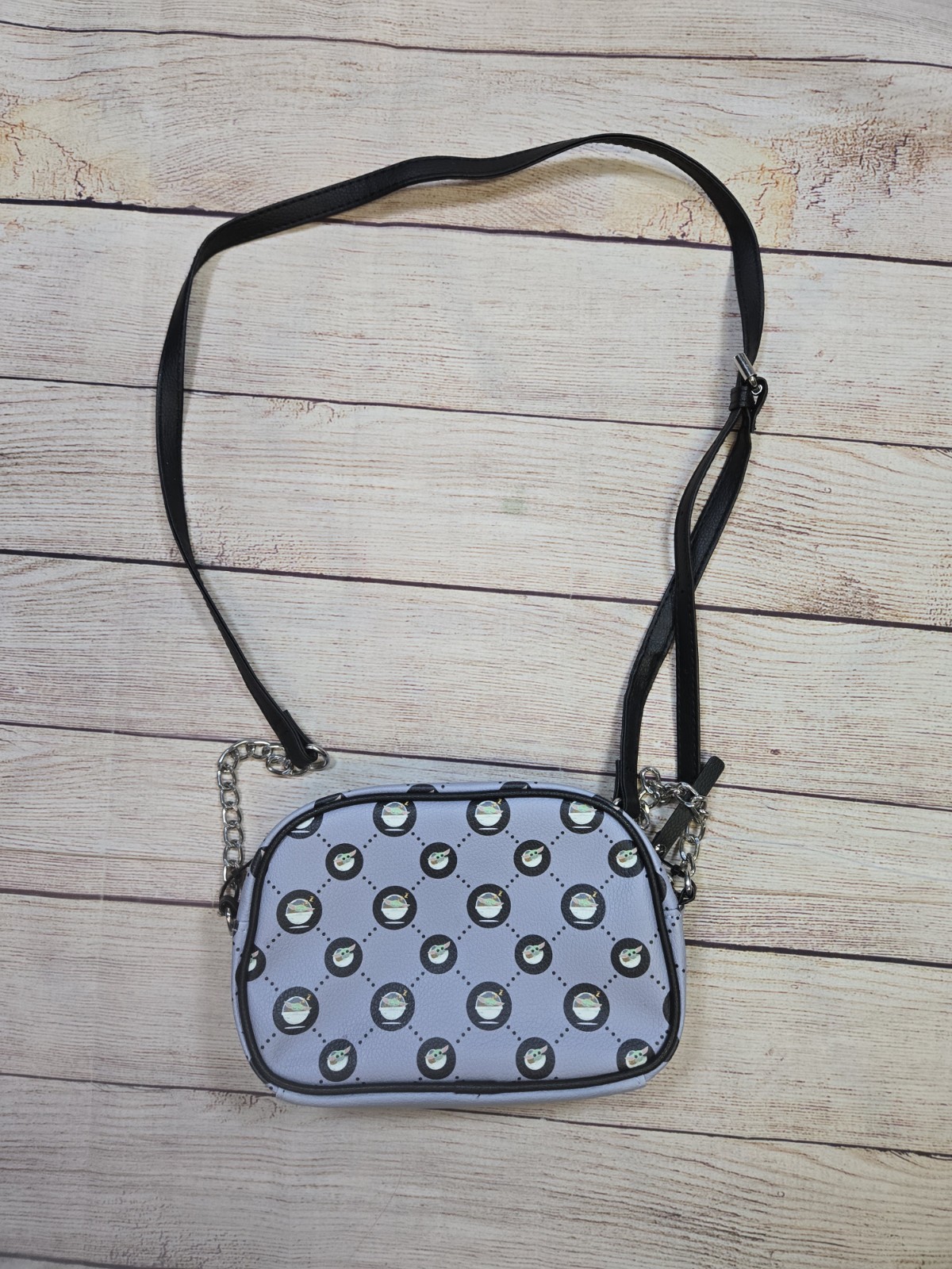 Star Wars Grogu All over print small Purse Zipper Gray Baby Yoda