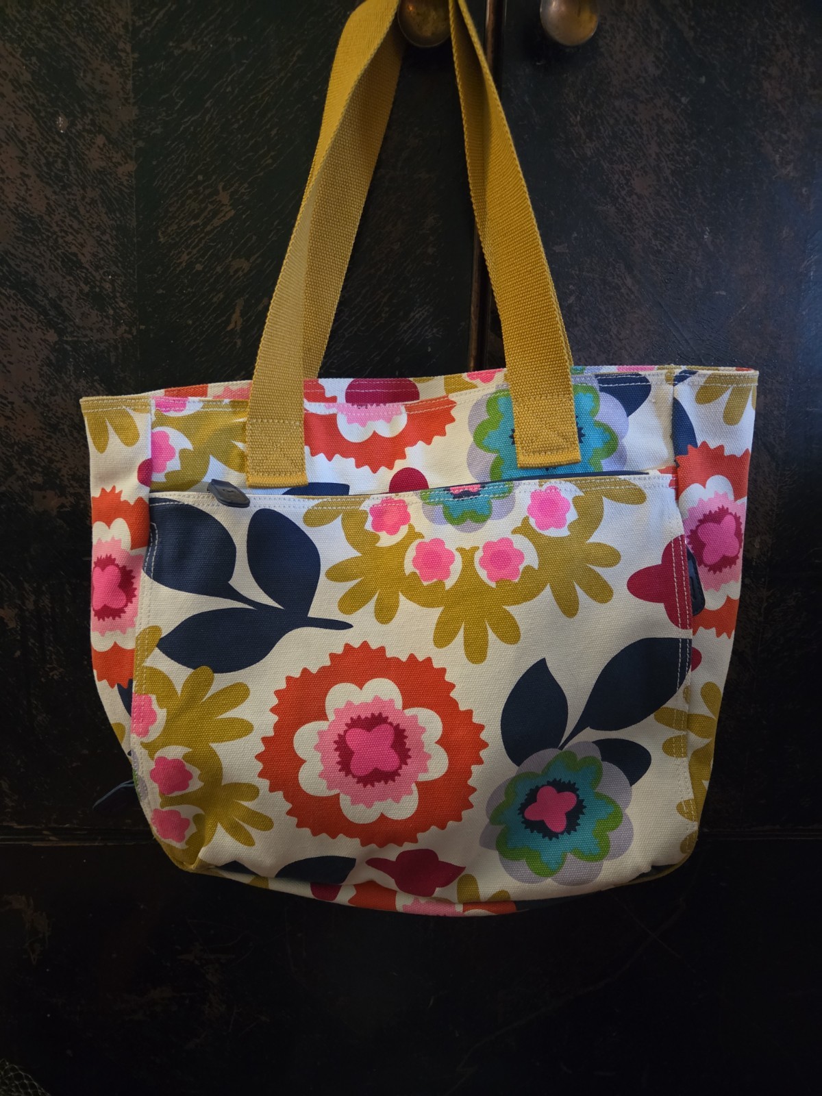 French Bull Floral Canvas Target Exclusive Tote Bag in EUC – Rare