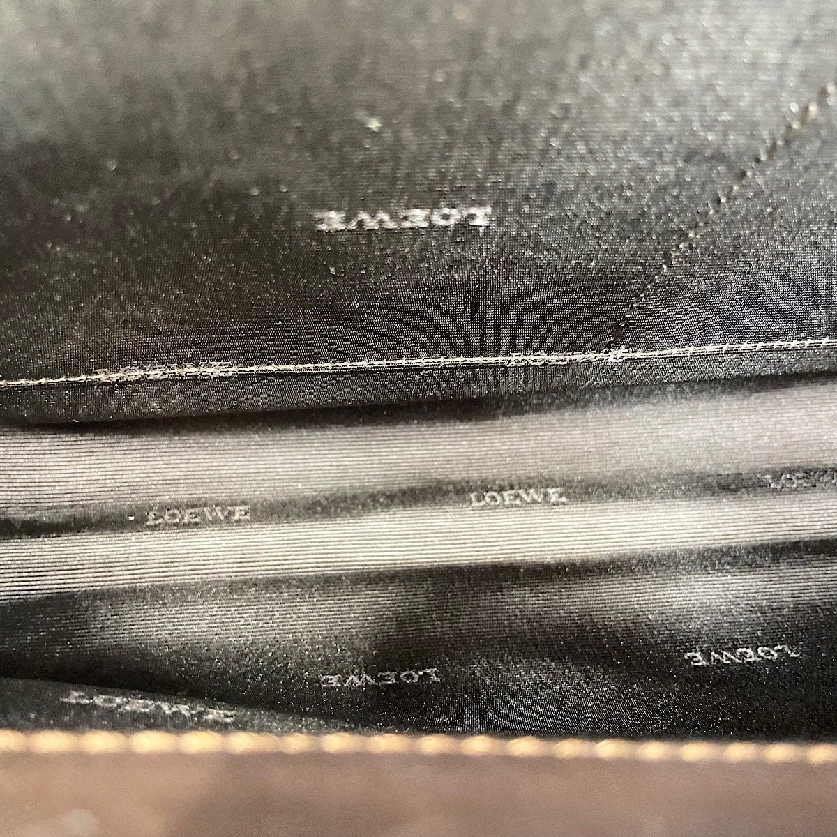 Authentic LOEWE Leather Camosio Handbag Brown WS30604