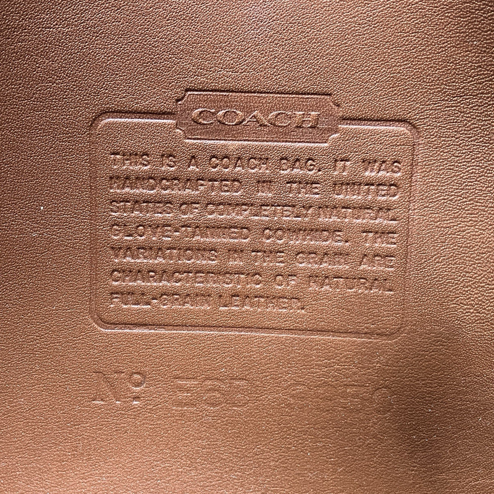 Vintage Coach Janice’s Legacy 9950 British Tan Brown Leather Shoulder Bag USA
