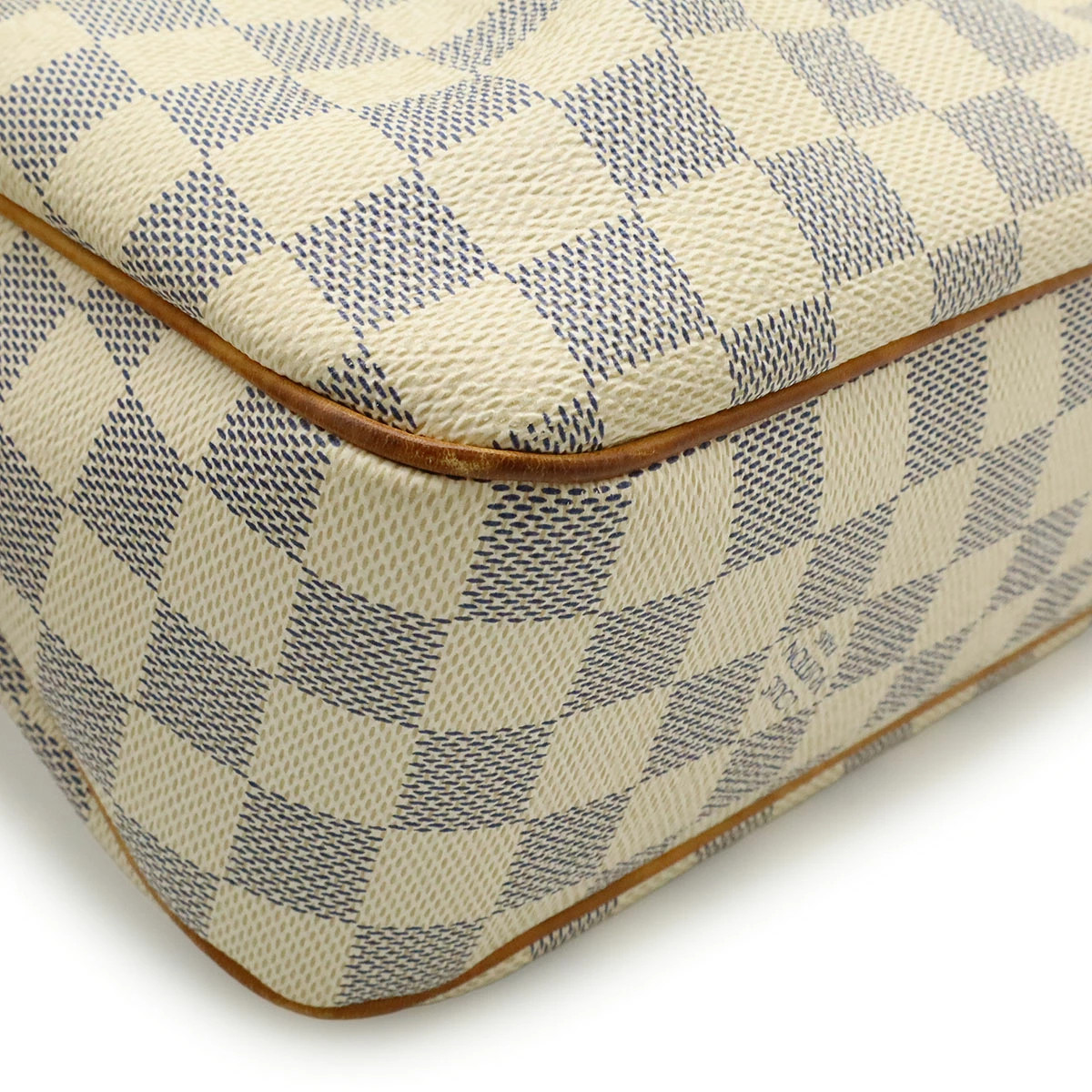 Louis Vuitton Damier Azur N41113 Shoulder Bag Check Canvas Ivory Unisex #BLB1965