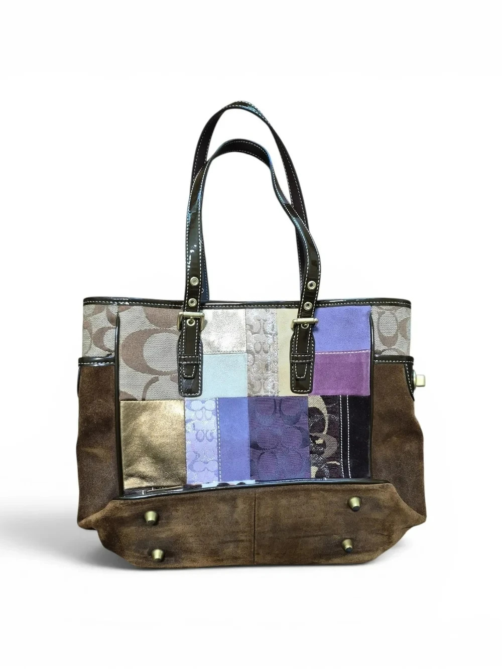 Coach VINTAGE Y2K Limited Edition Holiday Patchwork Tote