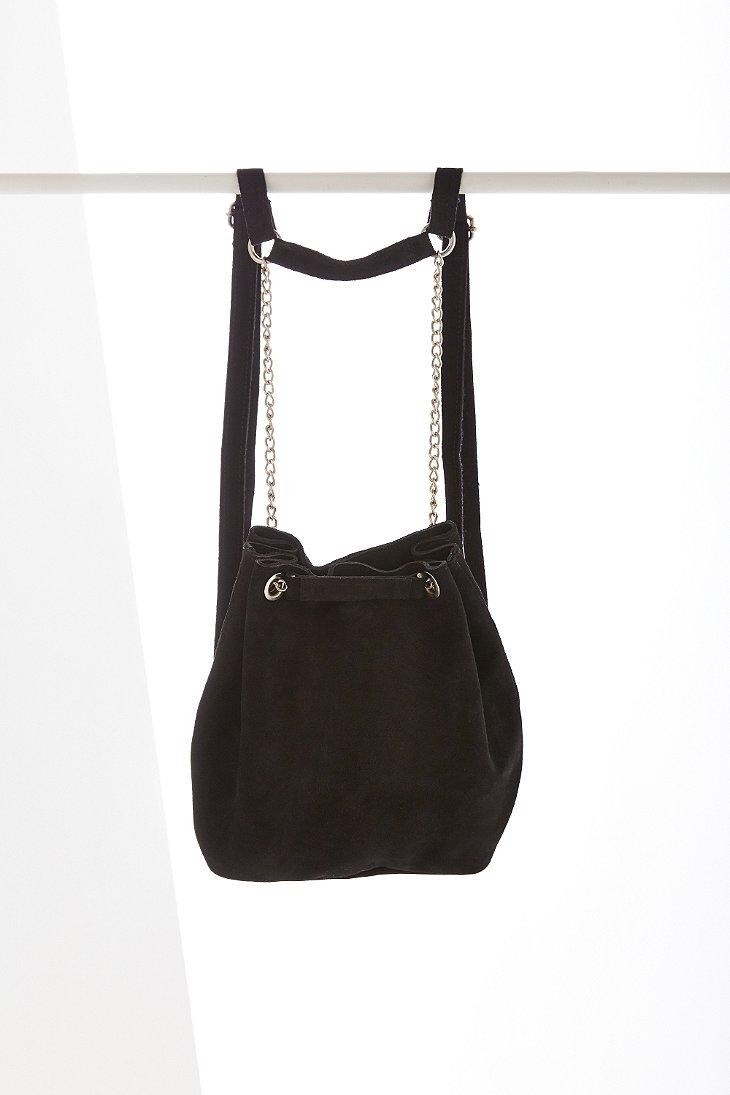Urban Outfitters Hana Harness Bucket Backpack New Suede MSRP: $69 Women