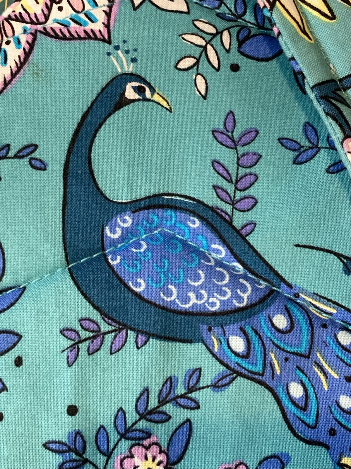 Vera Bradley Essential COMPACT Sling Bag Backpack PEACOCK GARDEN