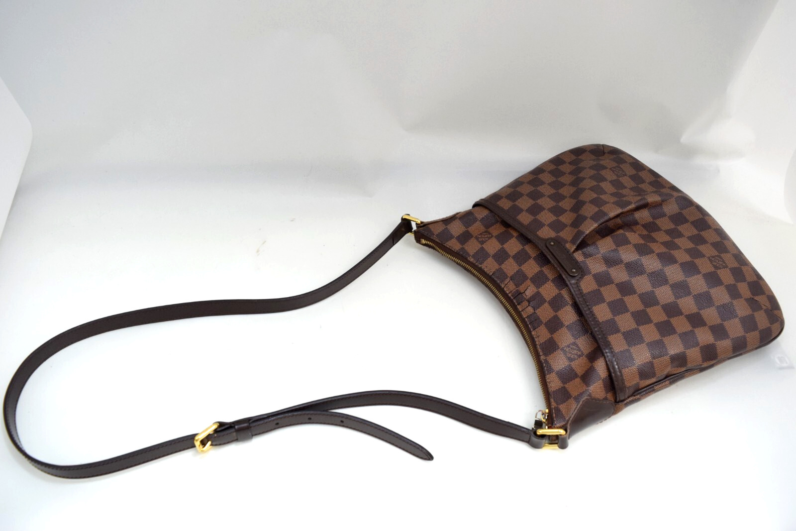 Auth Louis Vuitton Bloomsbury PM Crossbody Bag Damier Ebene N42251 LV 49307