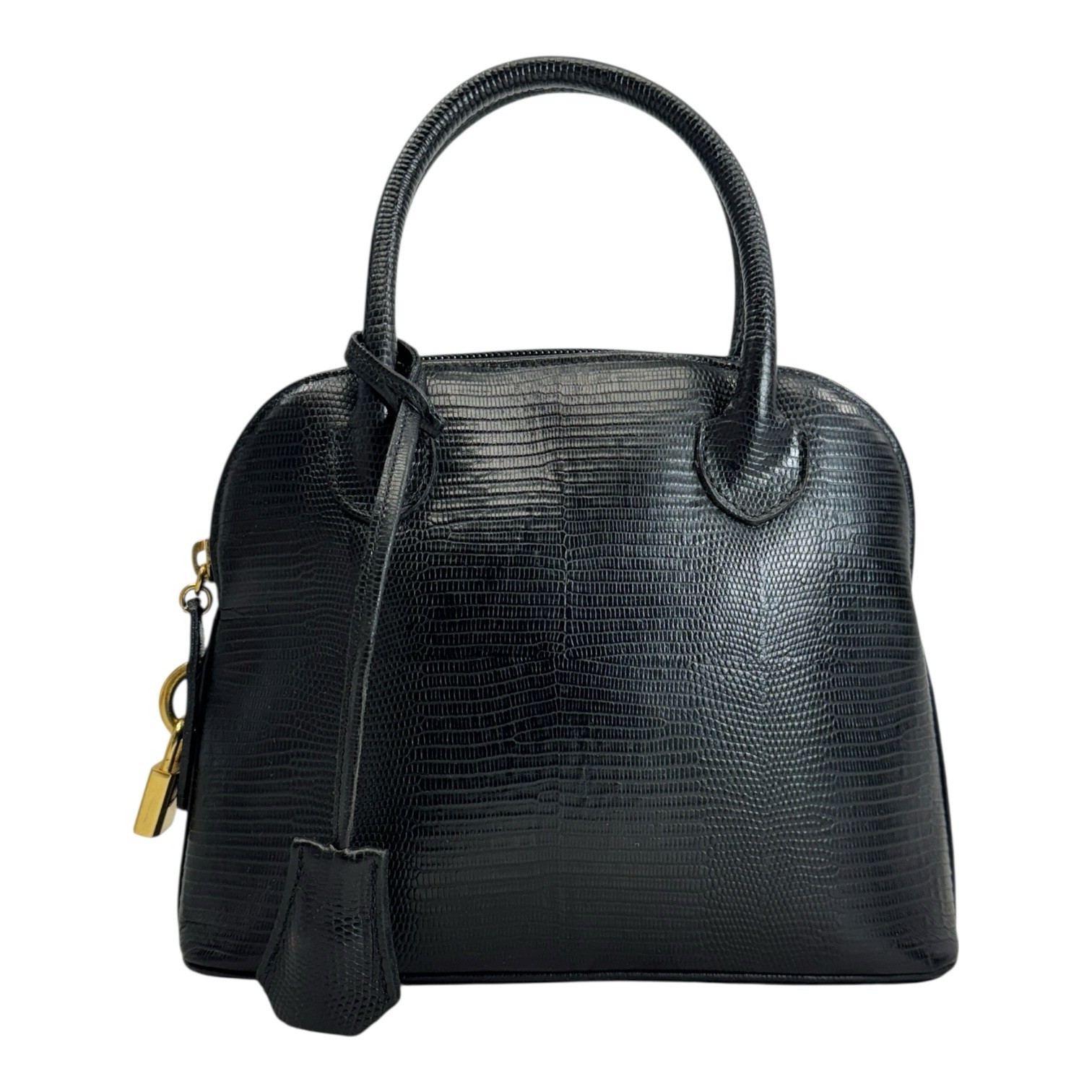 Vintage 70s 80s ZENITH Leather Satchel Bag Shoulder Handbag Locking Embossed EVC