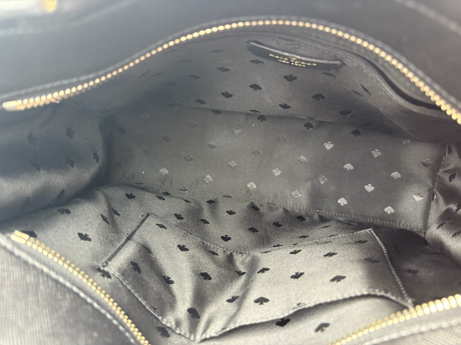 Kate Spade New York Staci Large Satchel Bag Leather Black Purse