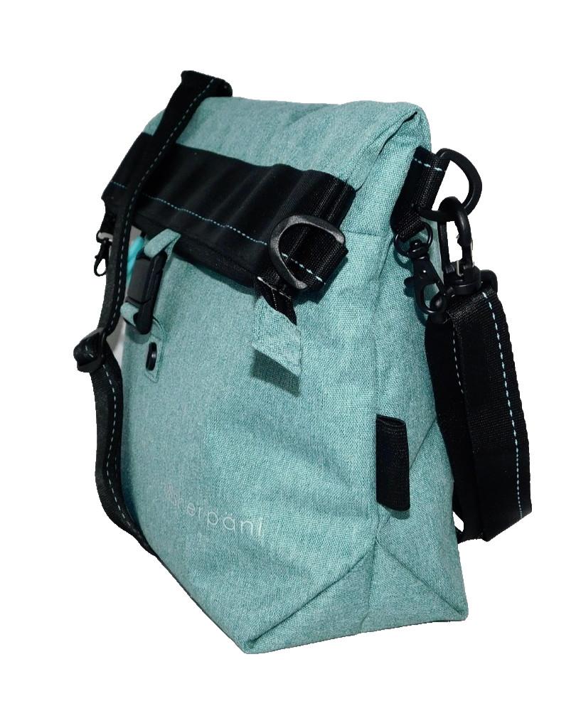 SHERPANI Viso Foldover Crossbody Shoulder Bag Green Black