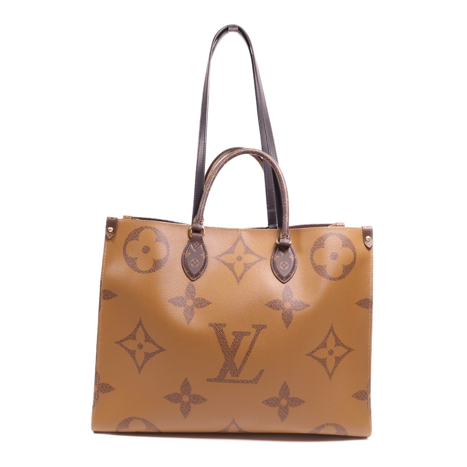 LOUIS VUITTON LV GHW OnTheGo GM 2 Way Shoulder Tote Bag M45320 Monogram Giant