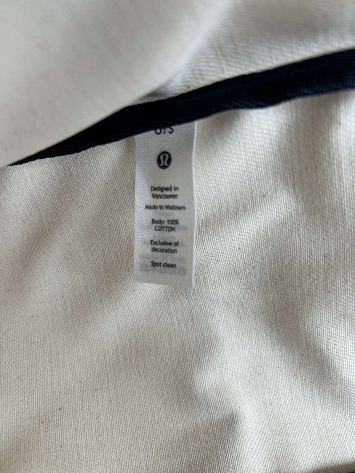 Lululemon Daily Multi Pocket Canvas Tote Bag White True Navy 20L New With Tags
