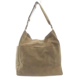 ALLSAINTS Suede Shoulder Bag Beige AB Vintage Leather 22.4in Strap