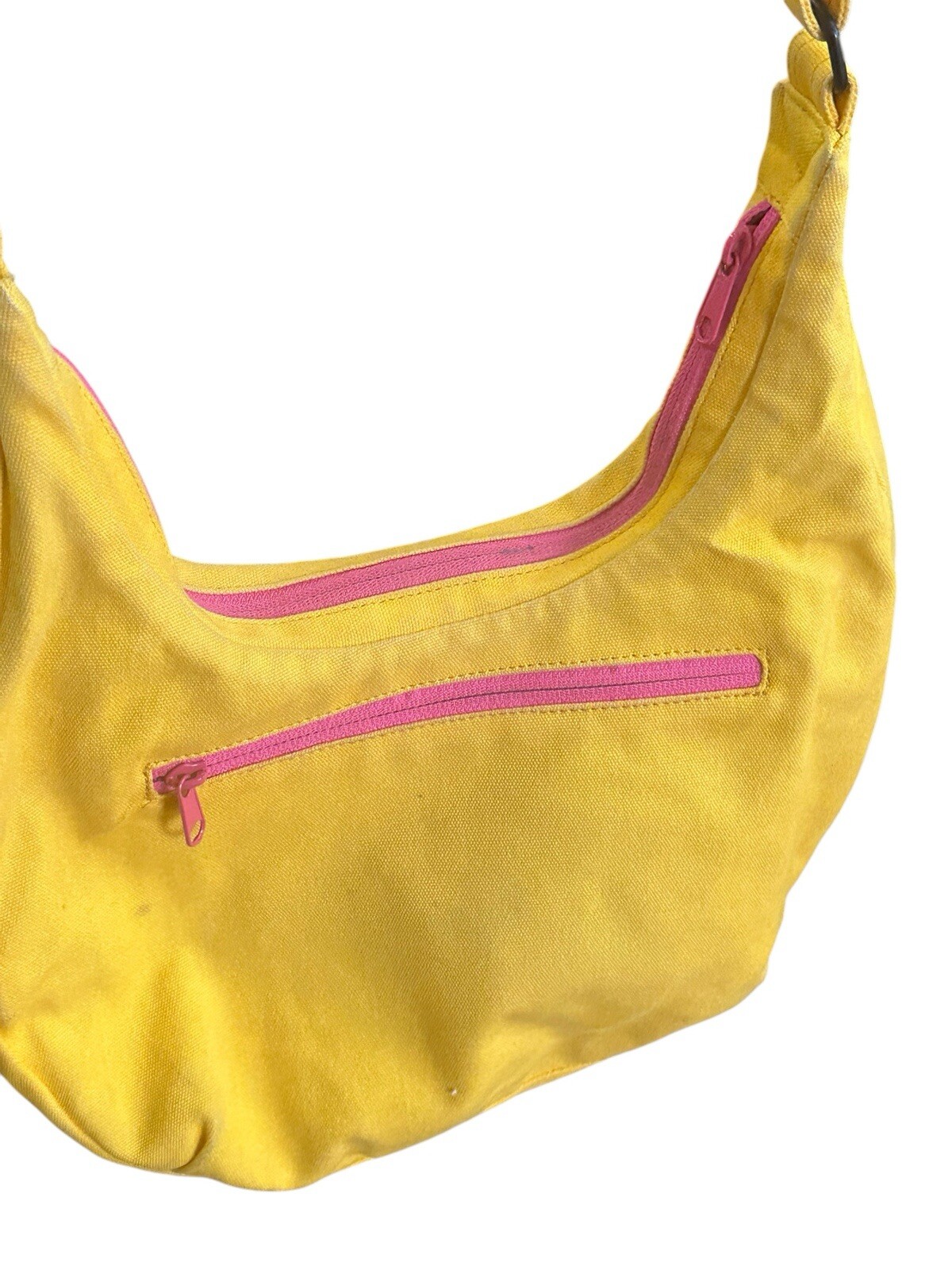 KAVU Yellow Cotton OUTDOOR HIKING BAG Travel Gym Gear Storage Sling Shoulder
