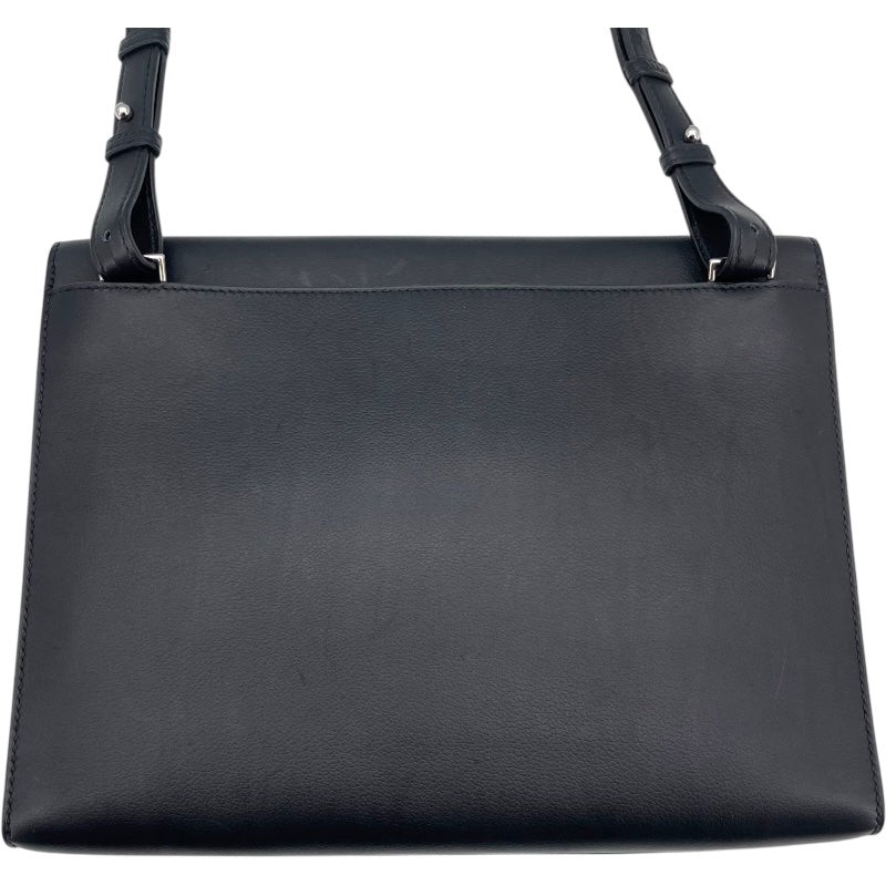 HERMES Sack Adpepesh29 Black Evercolor Leather Shoulder Bag Z Stamp #OKB835