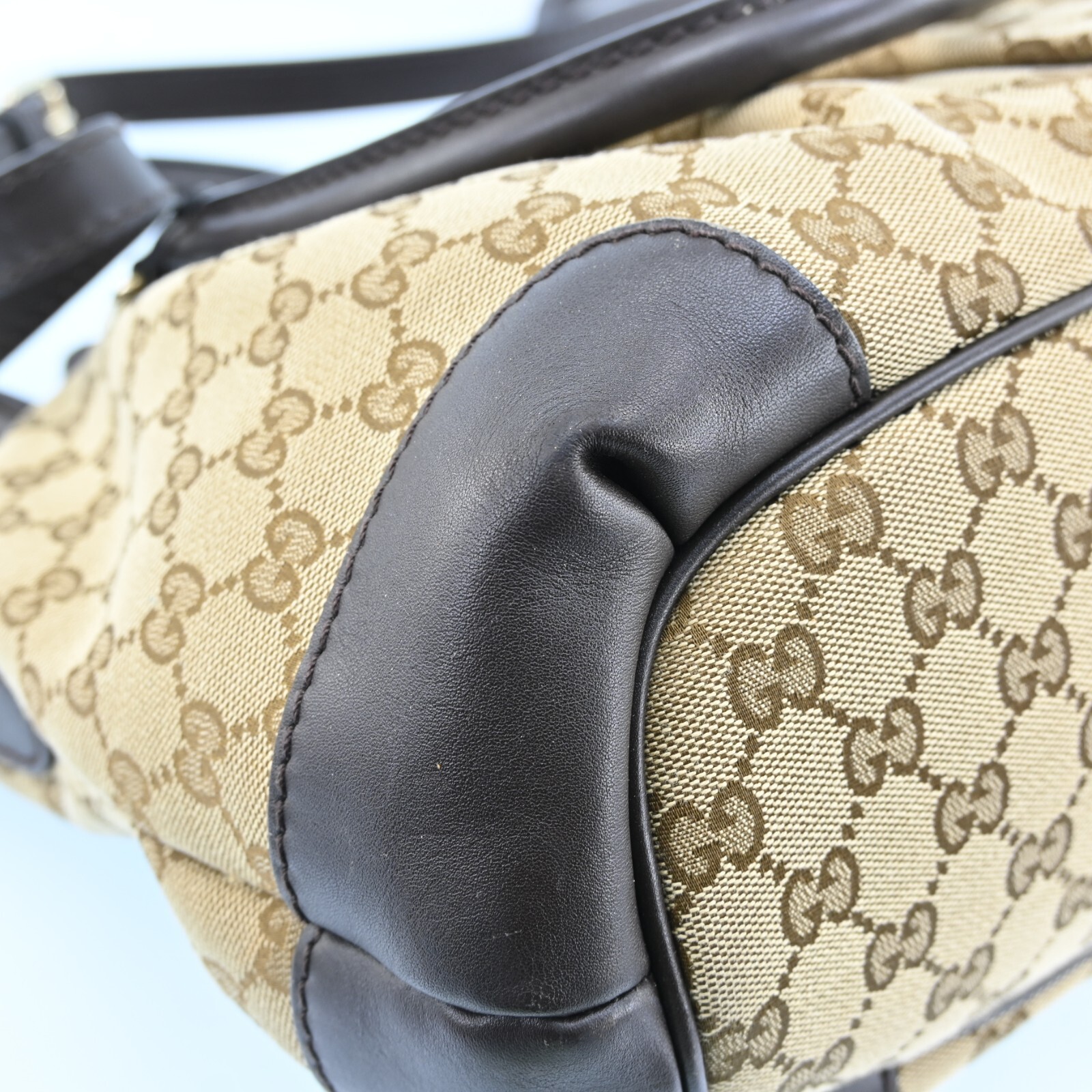 AUTH GUCCI Sukey 2Way Shoulder Tote Bag GG Canvas Leather 247902 P3776AC612