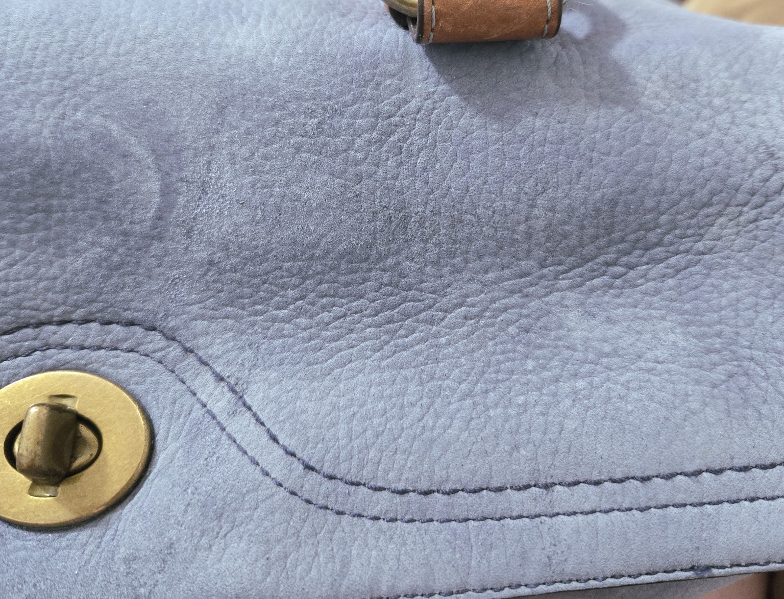 HTF Vintage 2006 Periwinkle Nubuc Chelsea Satchel
