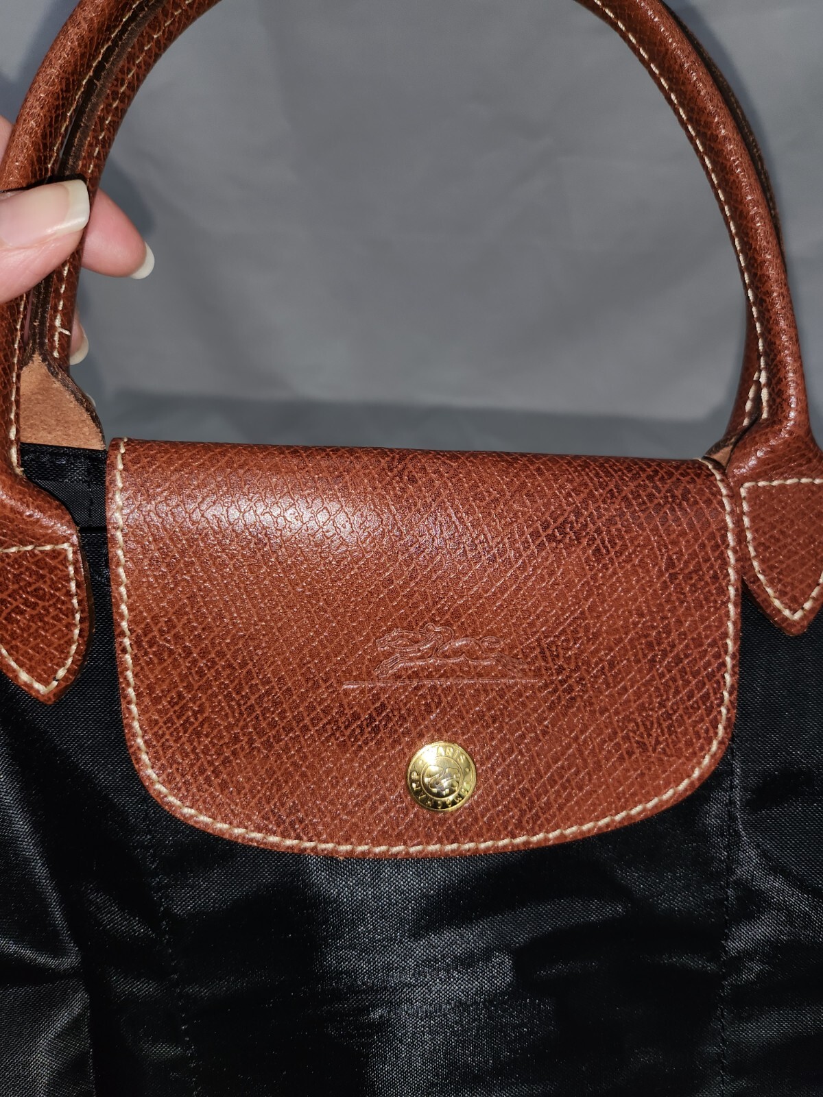 NWT LONGCHAMP LE PLIAGE BLACK NYLON TOTE CABAS BAG