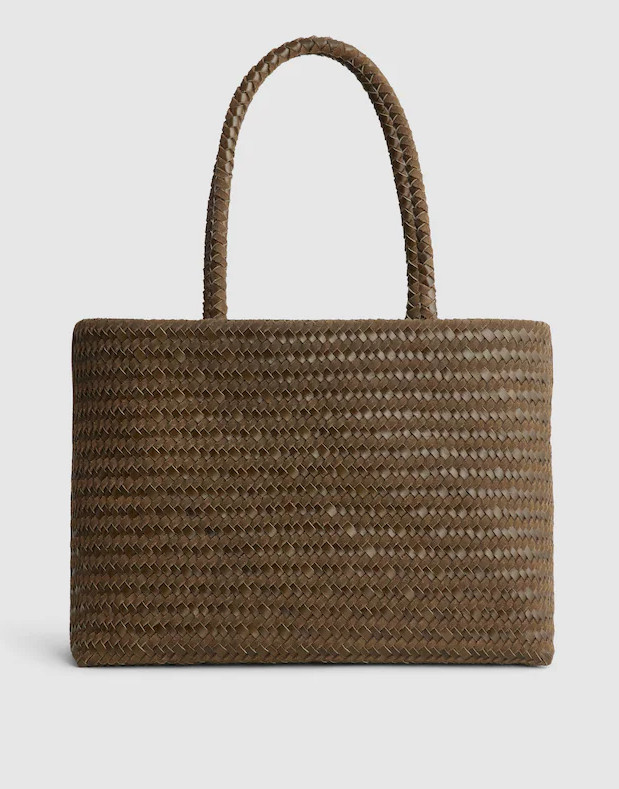 New MadewellThe Signature Woven Tote faded olive