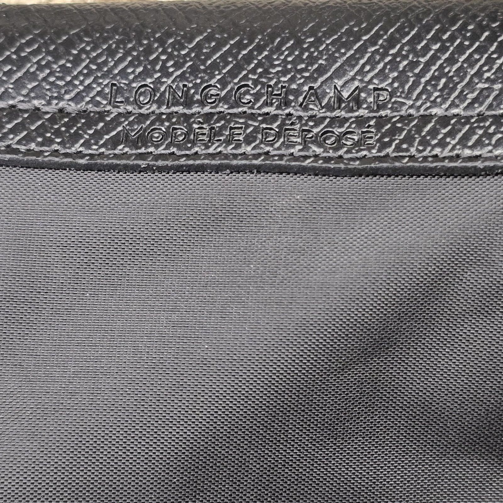 Longchamp Le Pliage Green Handle Pouch Black 34175919001 / Brand New No Tags